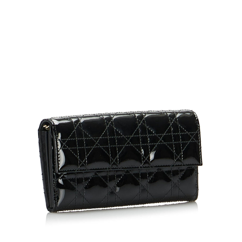 Dior Cannage Lady Dior Chain Wallet (SHG-rpu9QU)