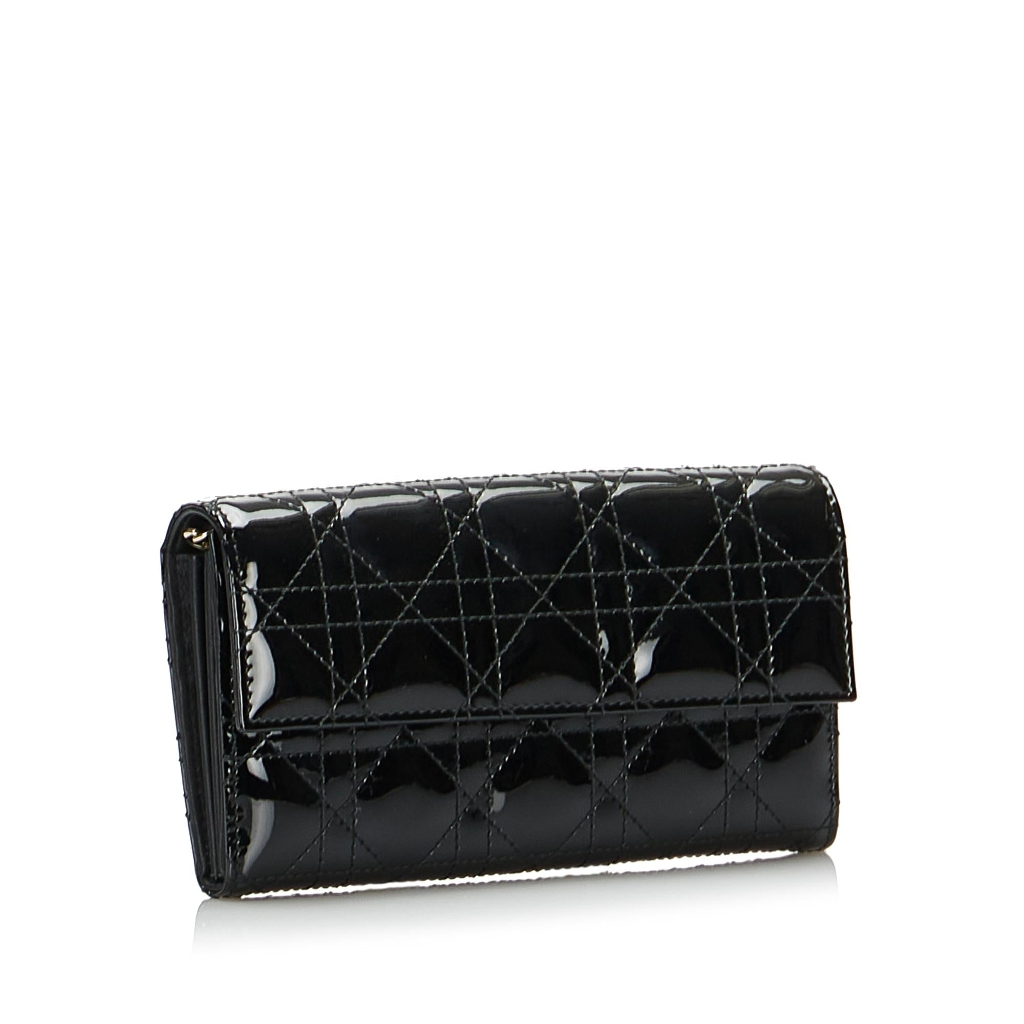 Dior Cannage Lady Dior Chain Wallet (SHG-rpu9QU)