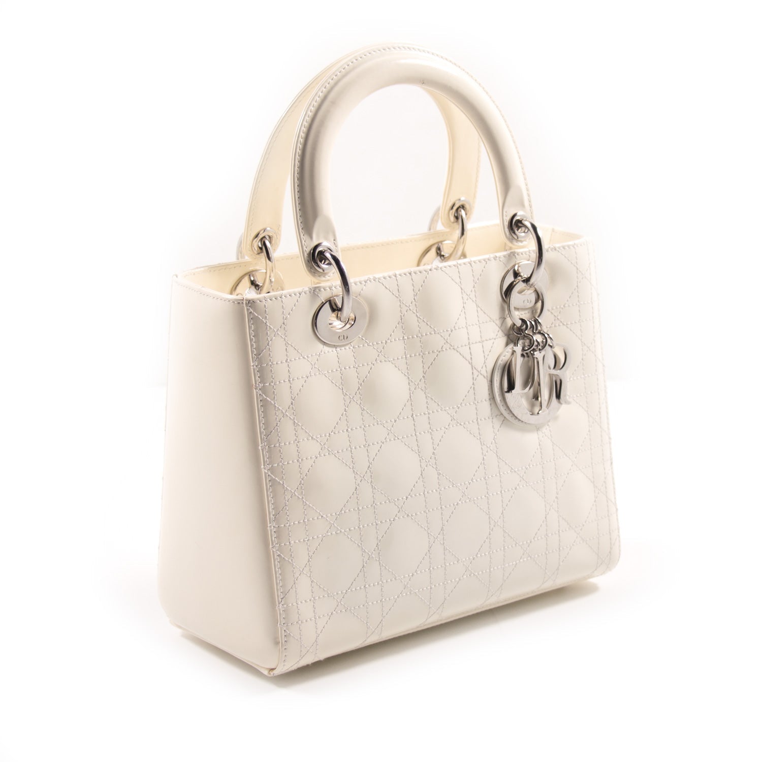 Christian Dior Lady Dior Medium Patent Leather