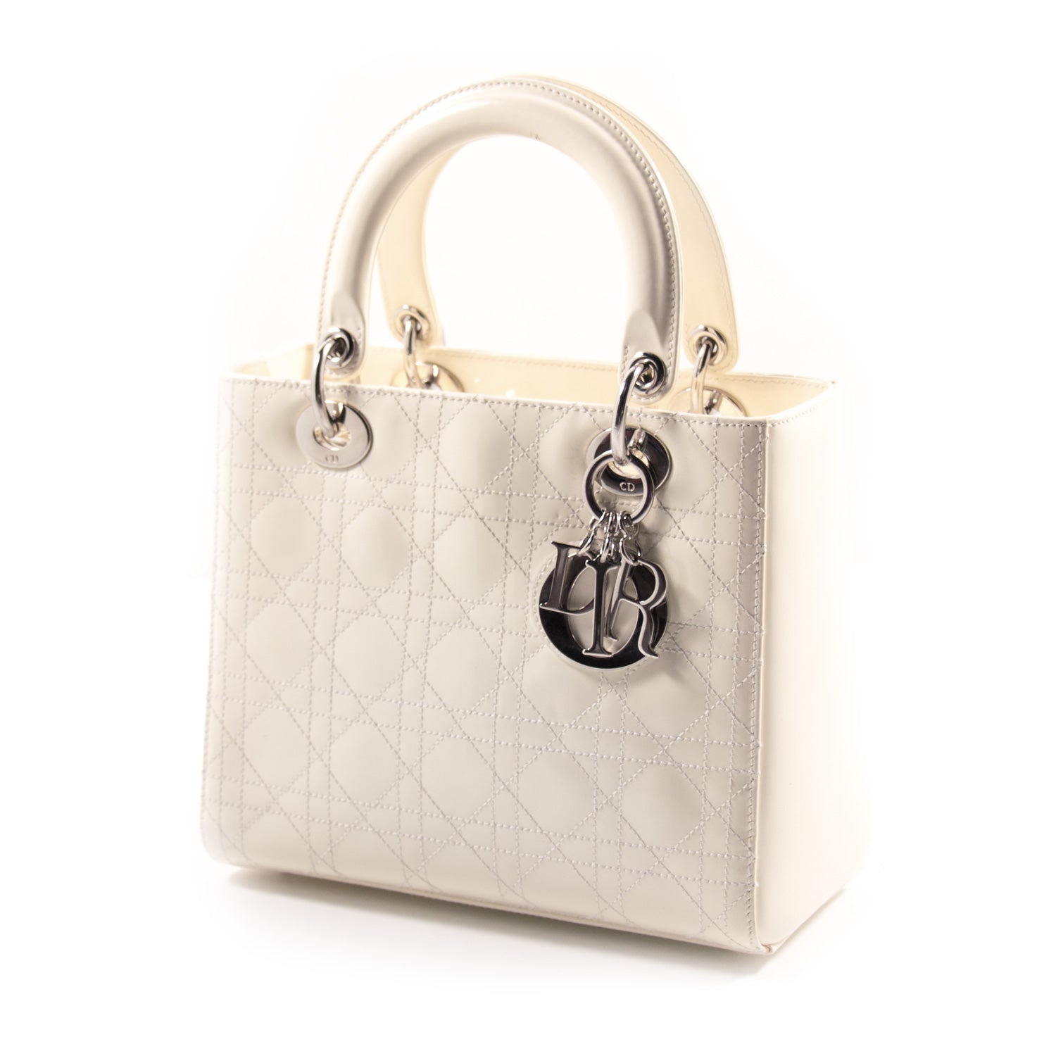 Christian Dior Lady Dior Medium Patent Leather