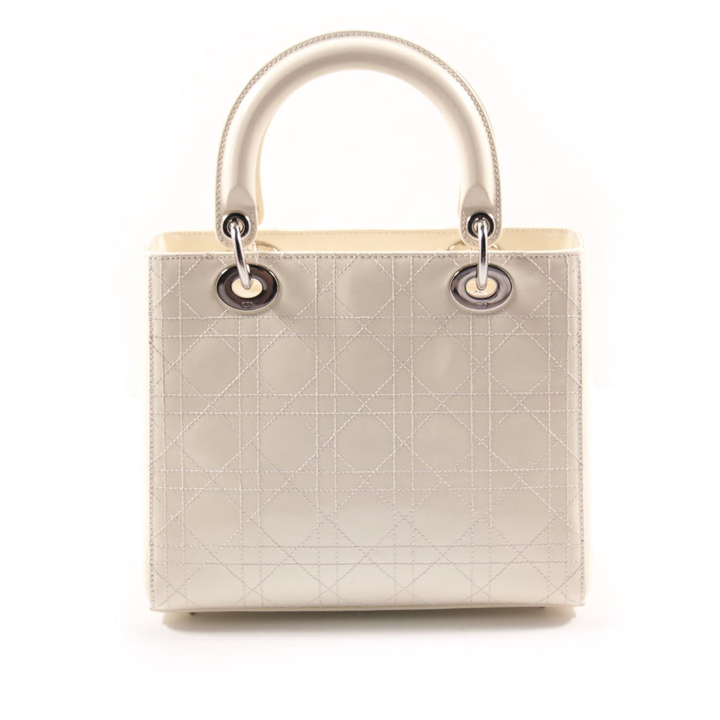 Christian Dior Lady Dior Medium Patent Leather