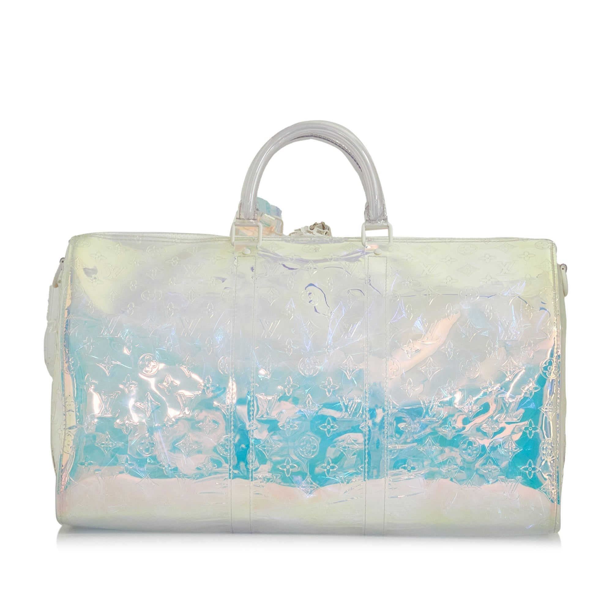 LOUIS VUITTON Monogram Prism Keepall Bandouliere 50 Travel Bag
