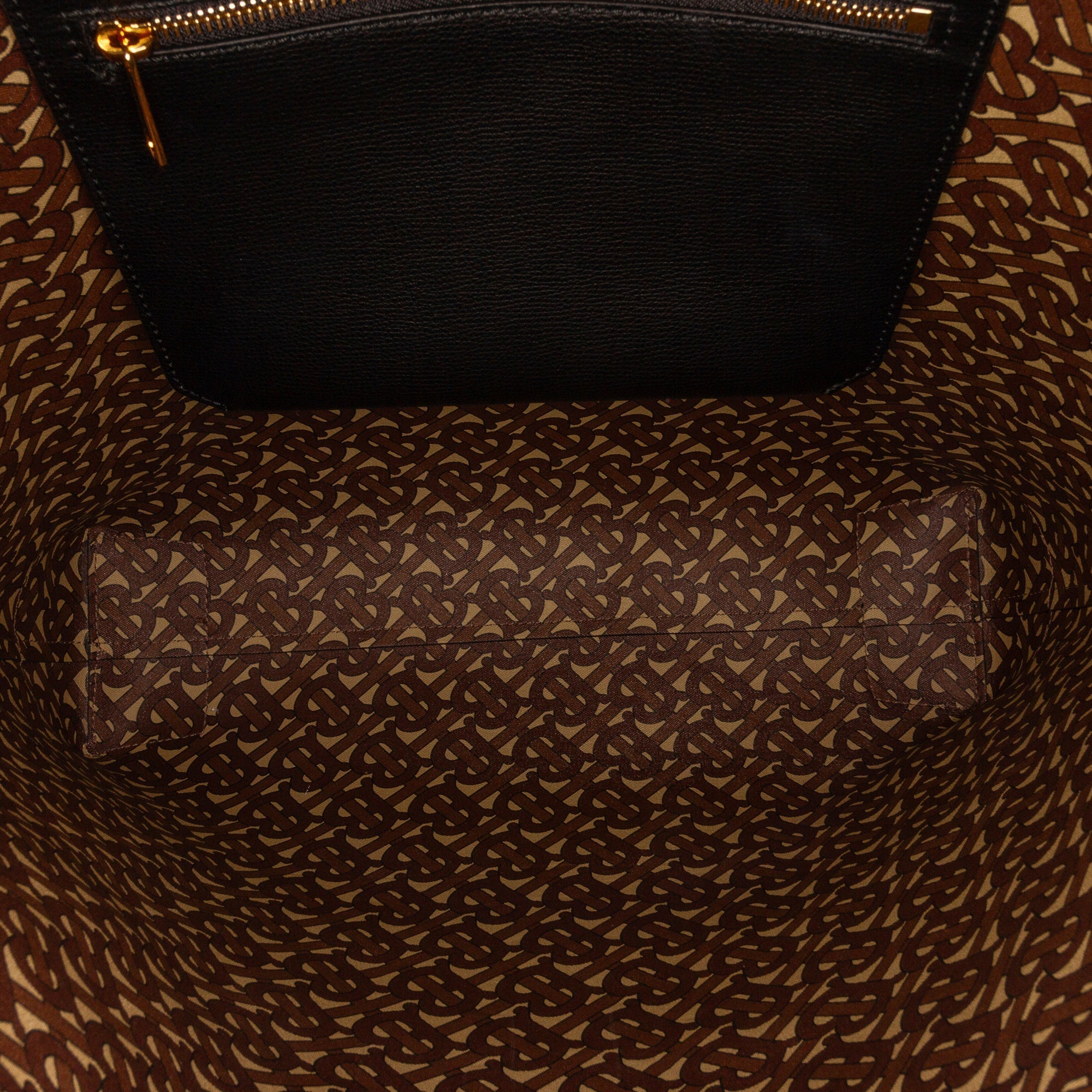 Burberry The TB Logo Bag Black Leather