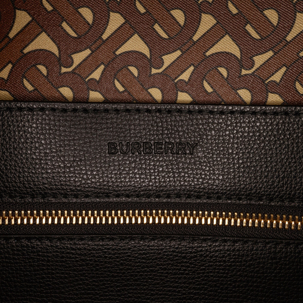 Burberry The TB Logo Bag Black Leather