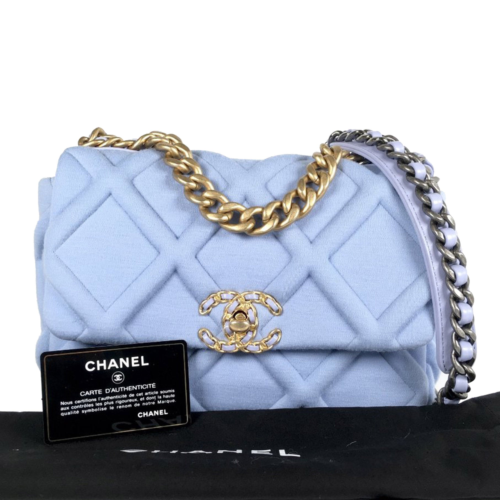 CHANEL Medium Jersey 19 Flap Bag