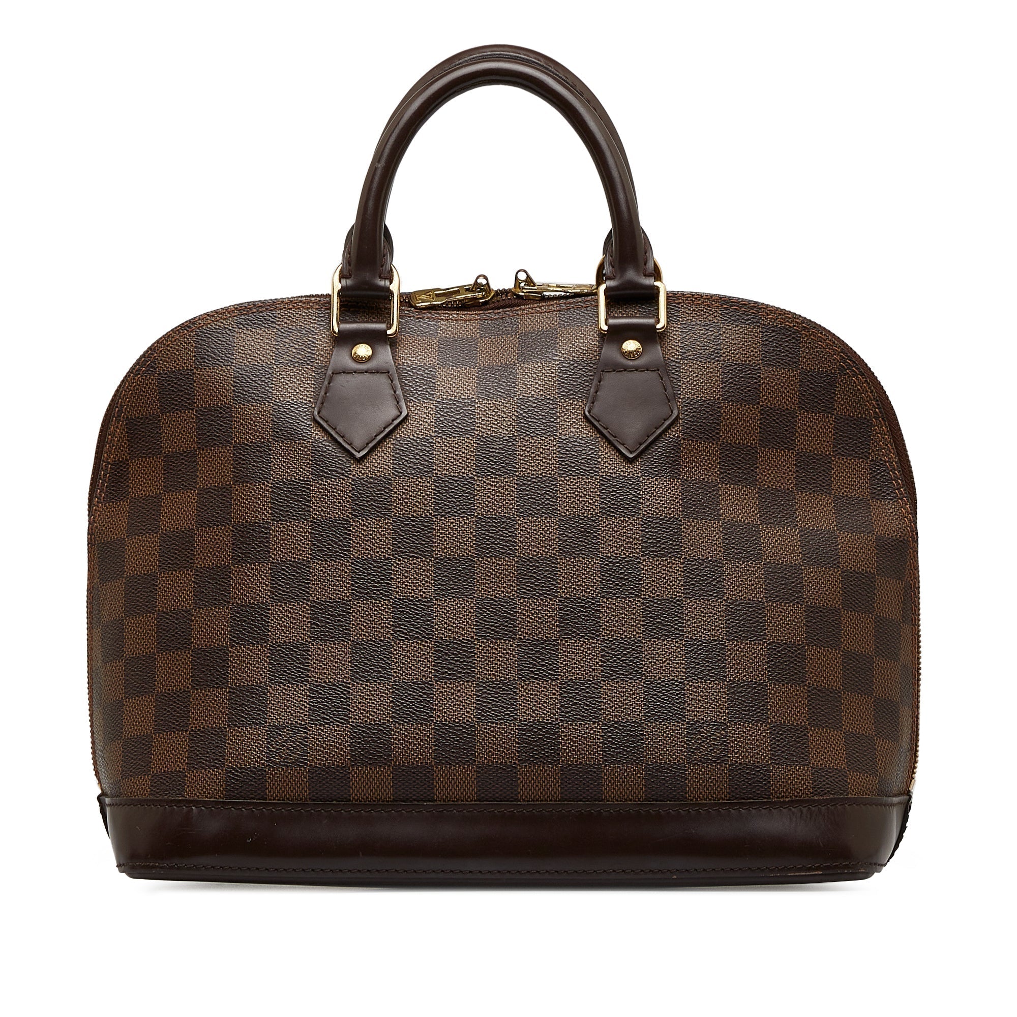 LOUIS VUITTON Damier Ebene Alma PM Handbag
