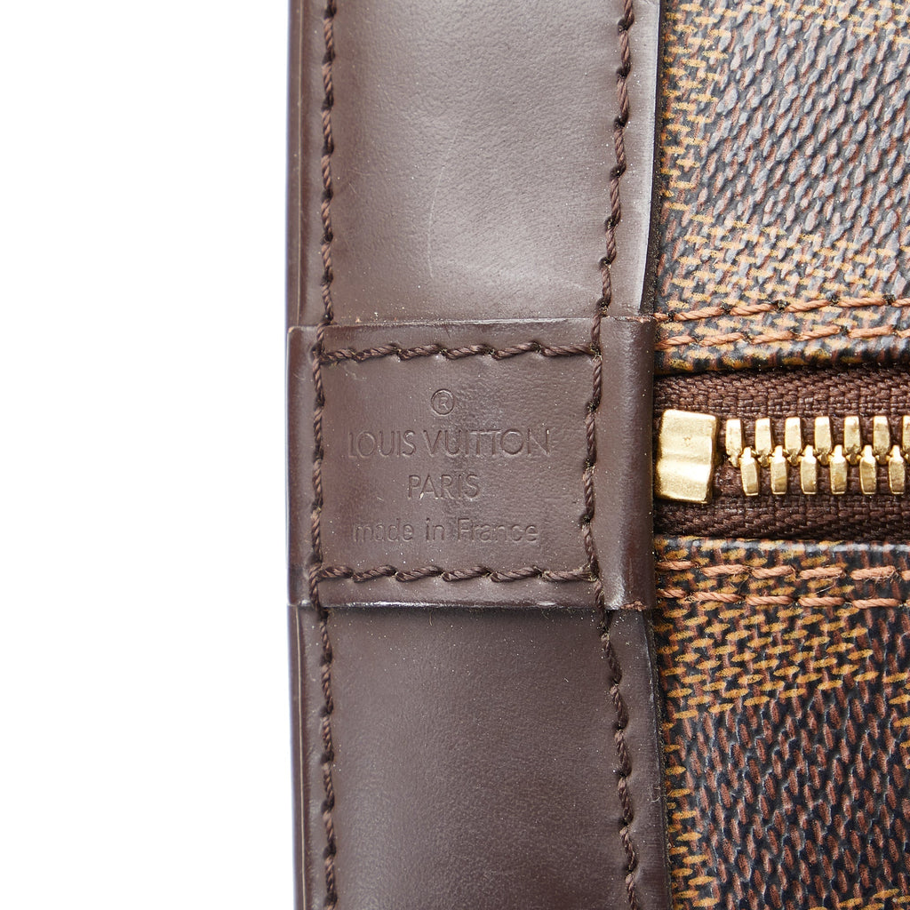 LOUIS VUITTON Damier Ebene Alma PM Handbag
