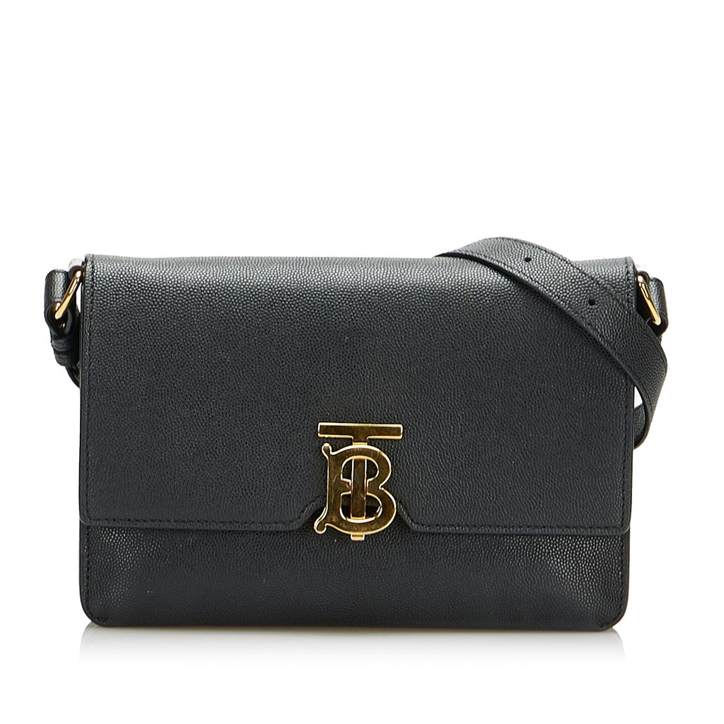 Burberry The TB Bag Small Black Leather