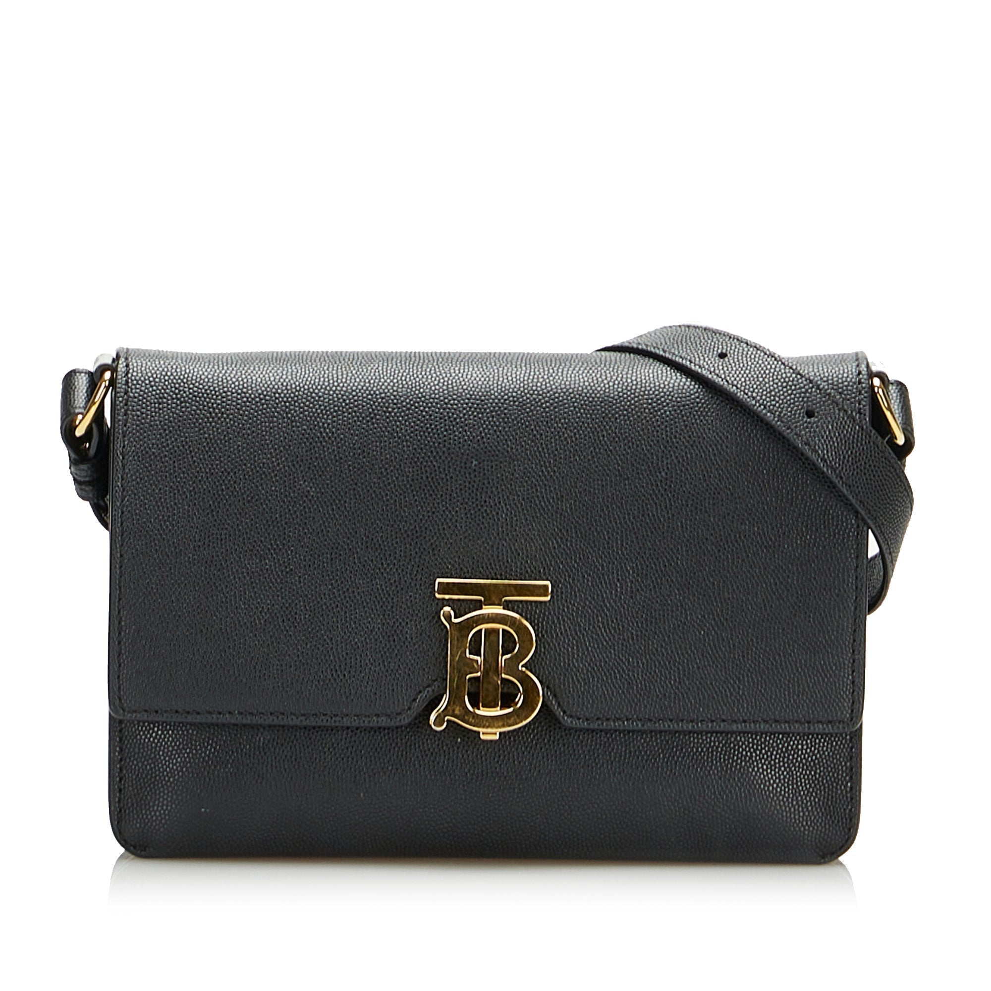 Burberry The TB Bag Small Black Leather