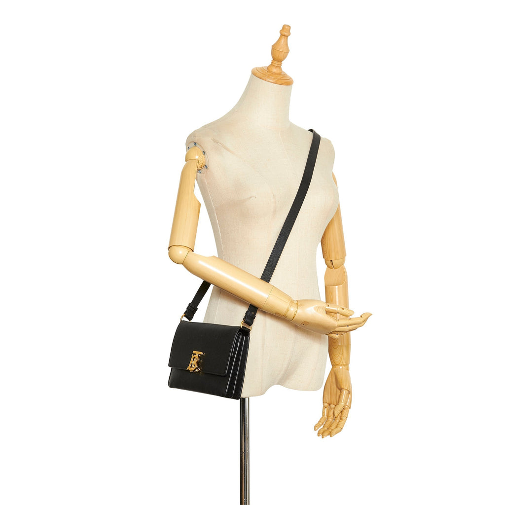 Burberry The TB Bag Small Black Leather