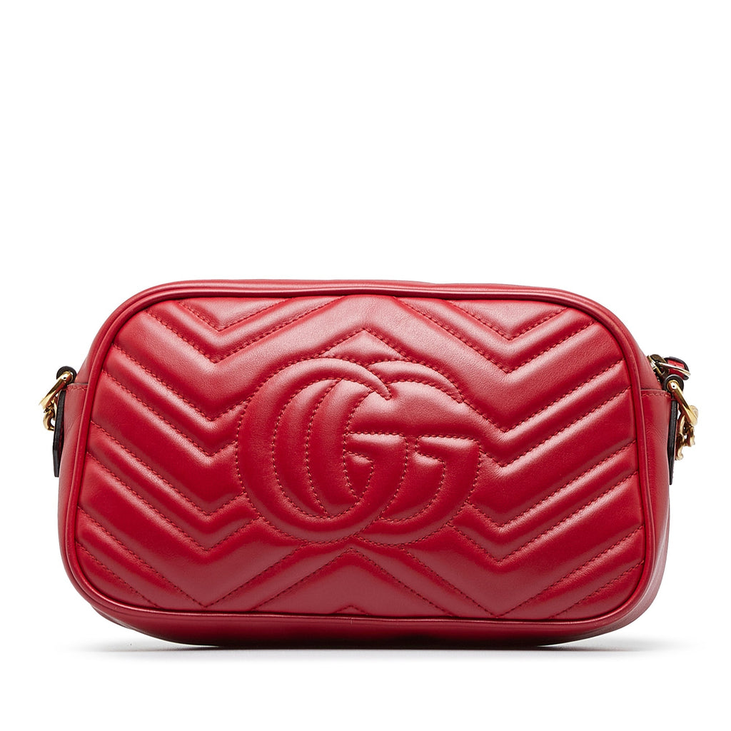 Gucci GG Marmont Small Red Matelassé