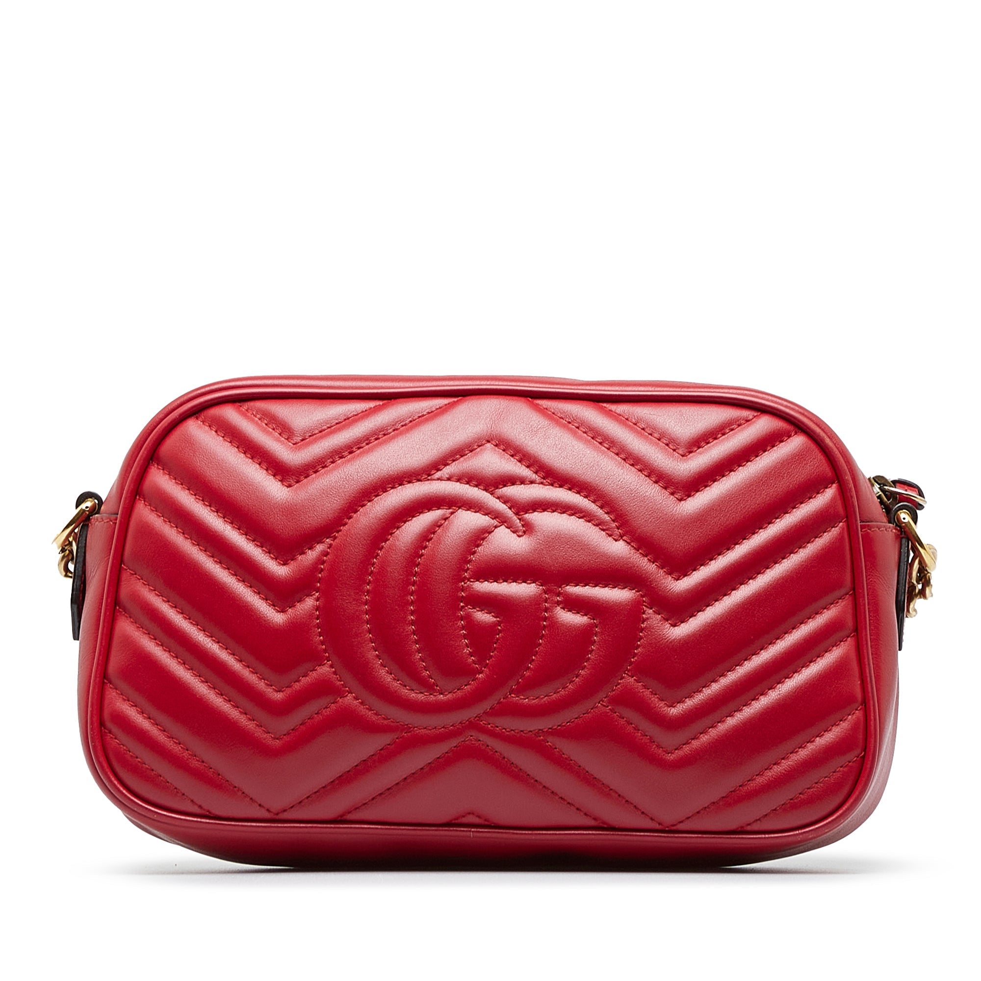 Gucci GG Marmont Small Red Matelassé
