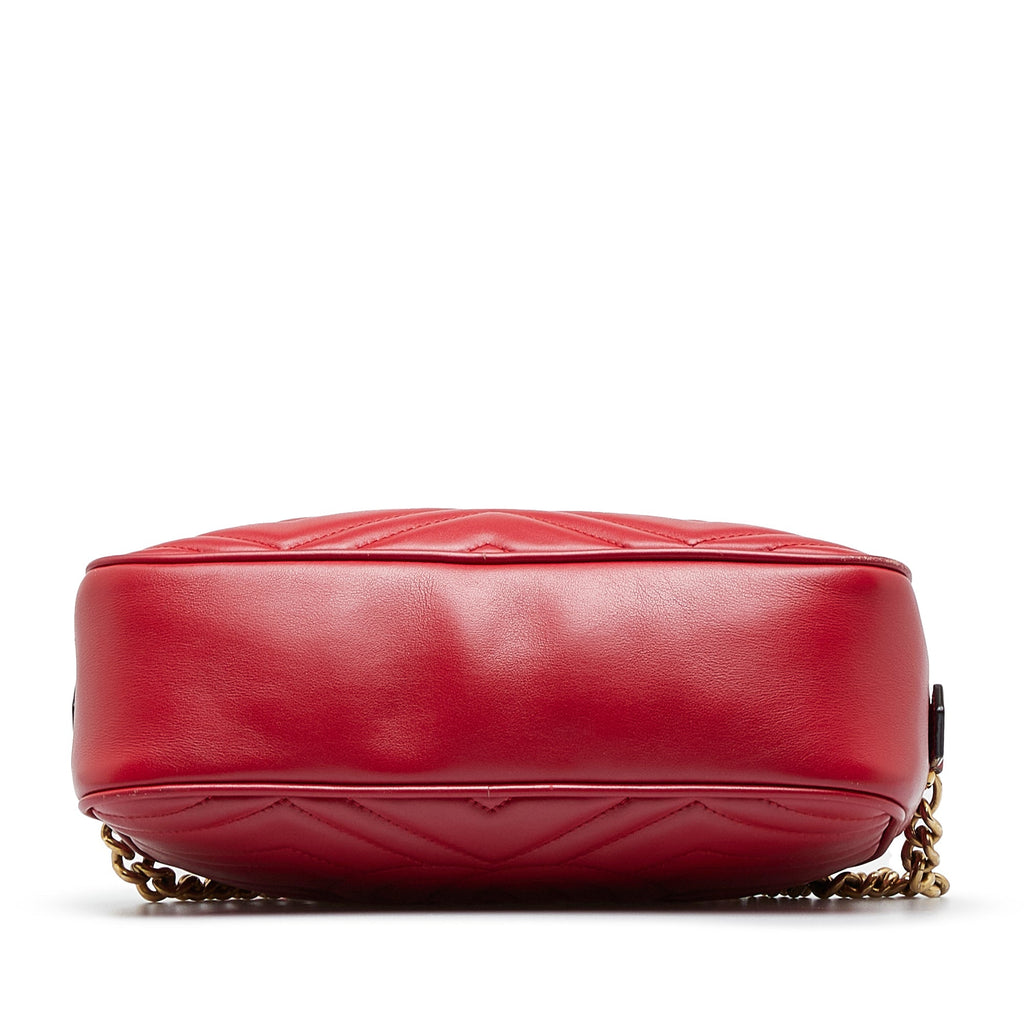 Gucci GG Marmont Small Red Matelassé