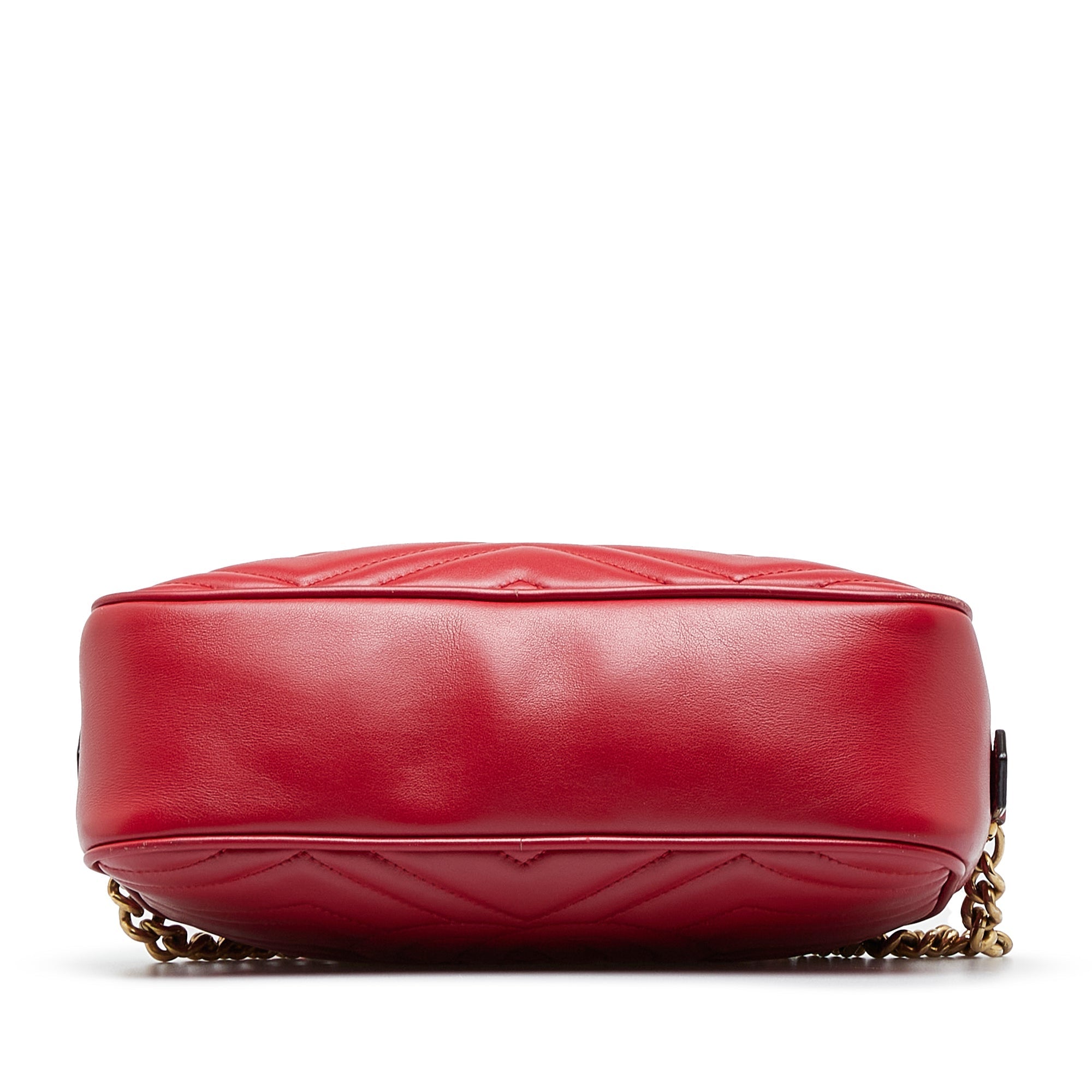 Gucci GG Marmont Small Red Matelassé