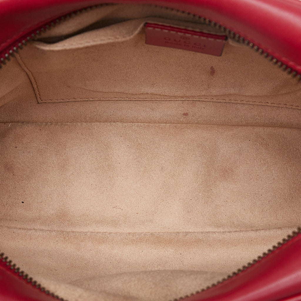 Gucci GG Marmont Small Red Matelassé
