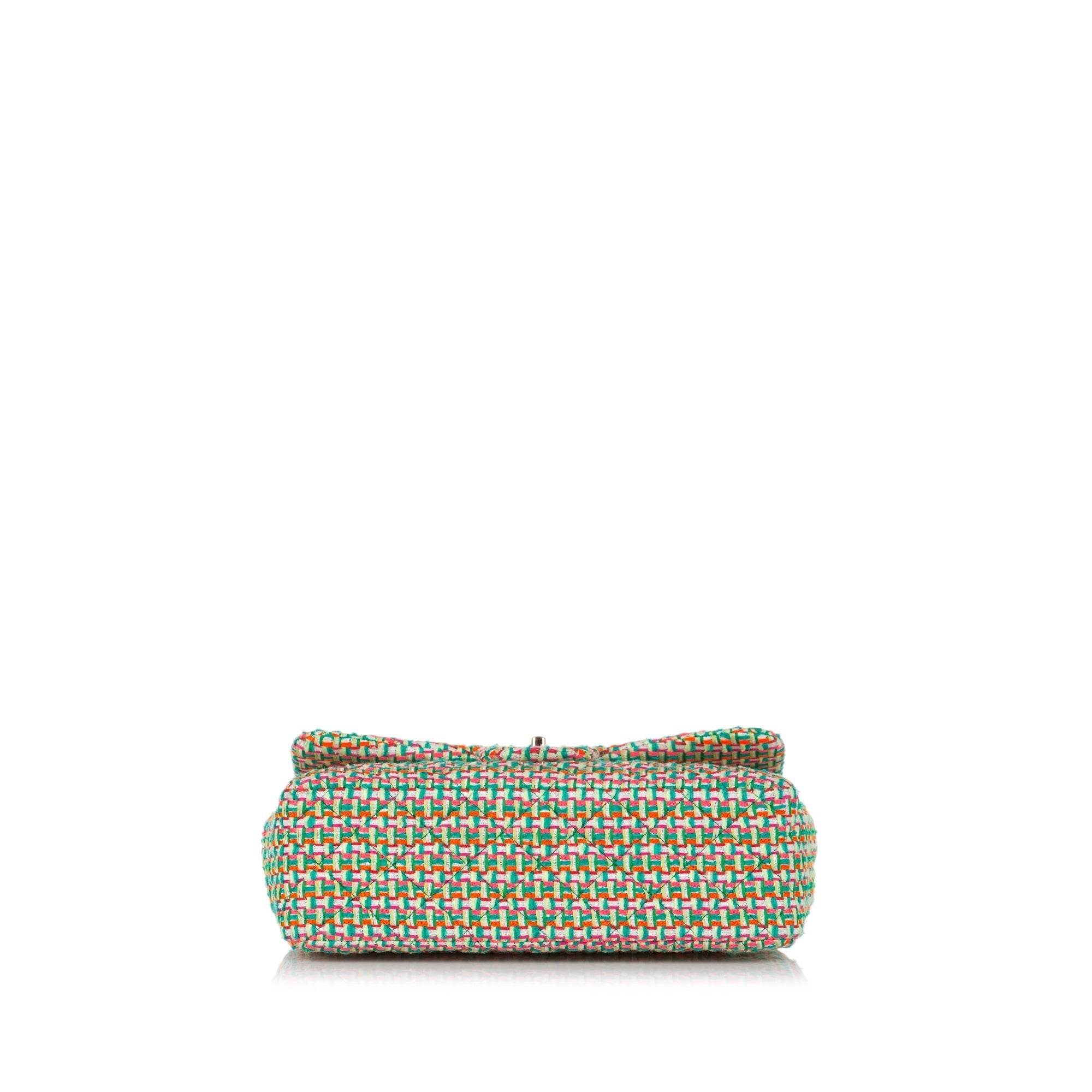 Chanel Classic Double Flap Medium Multicolor Tweed Gold