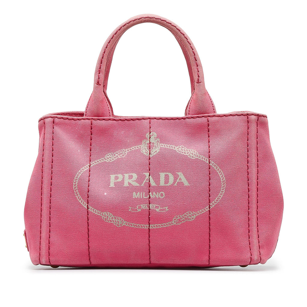PRADA Canapa Logo Satchel