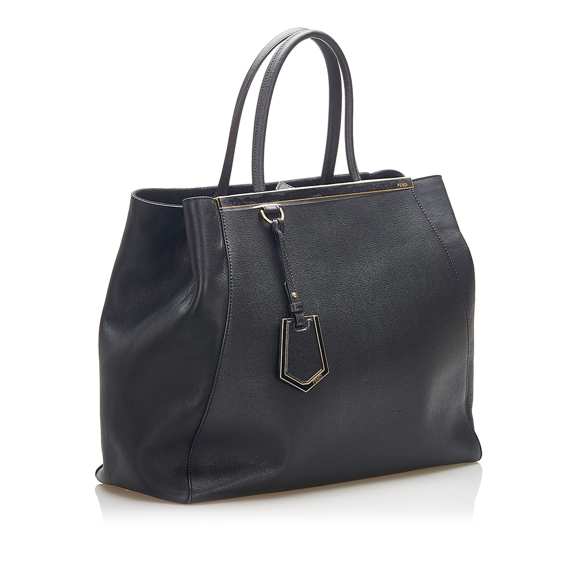 Fendi 2Jours Leather Handbag
