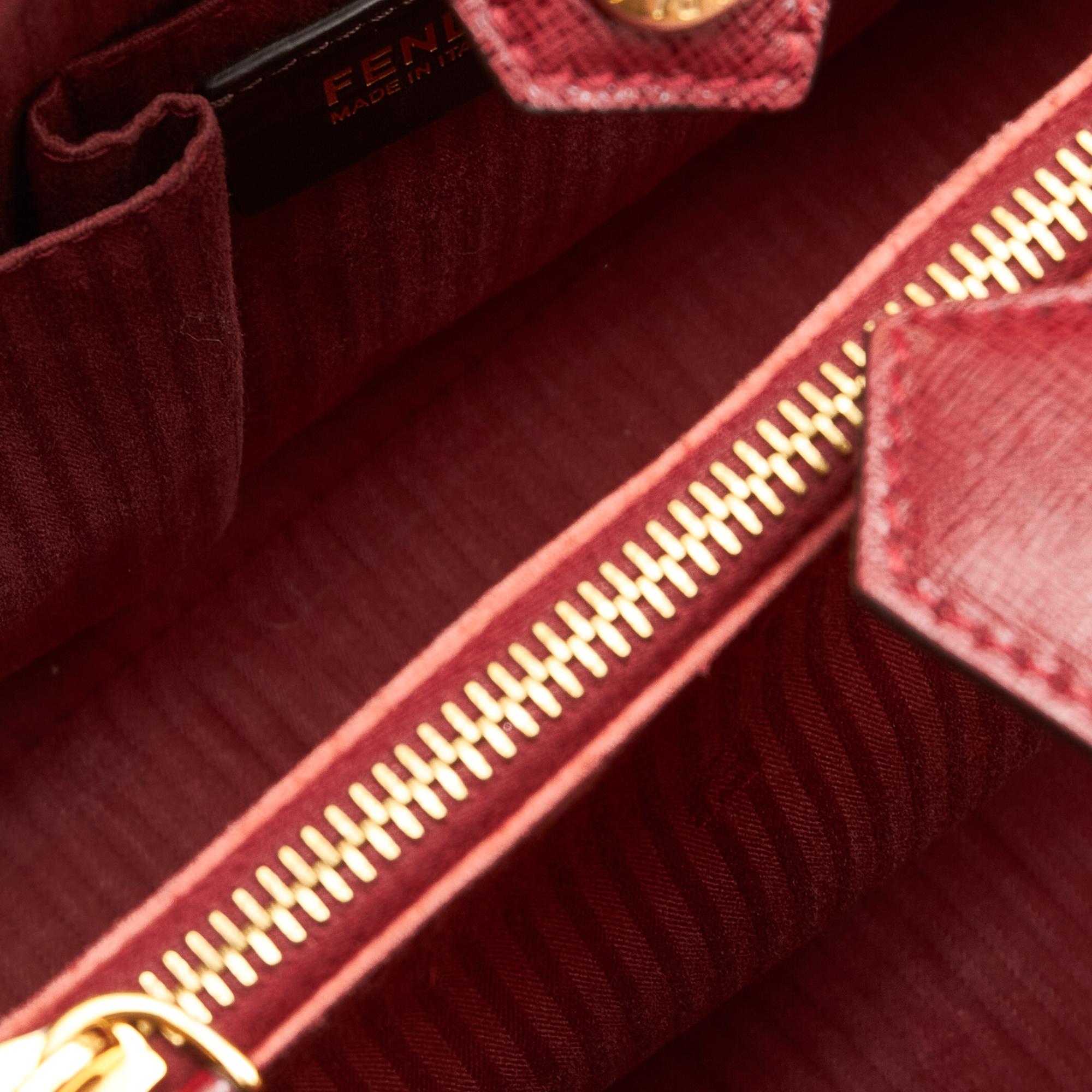 Fendi 2Jours Leather Handbag