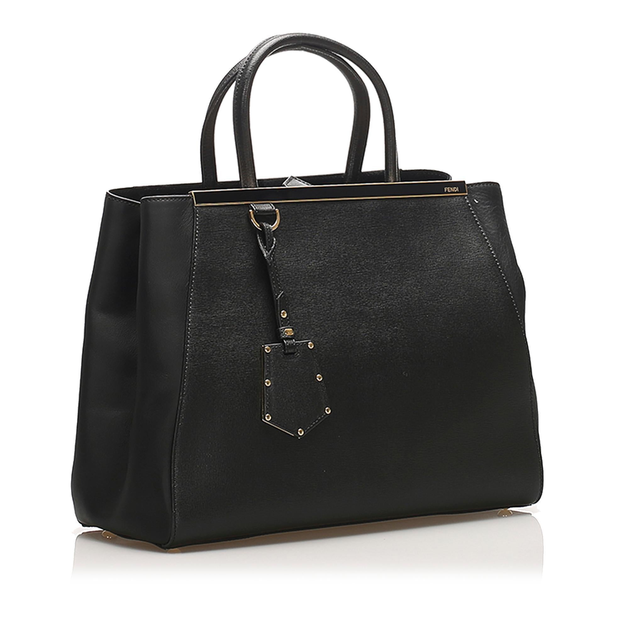 Fendi 2Jours Leather Satchel (SHG-13594)