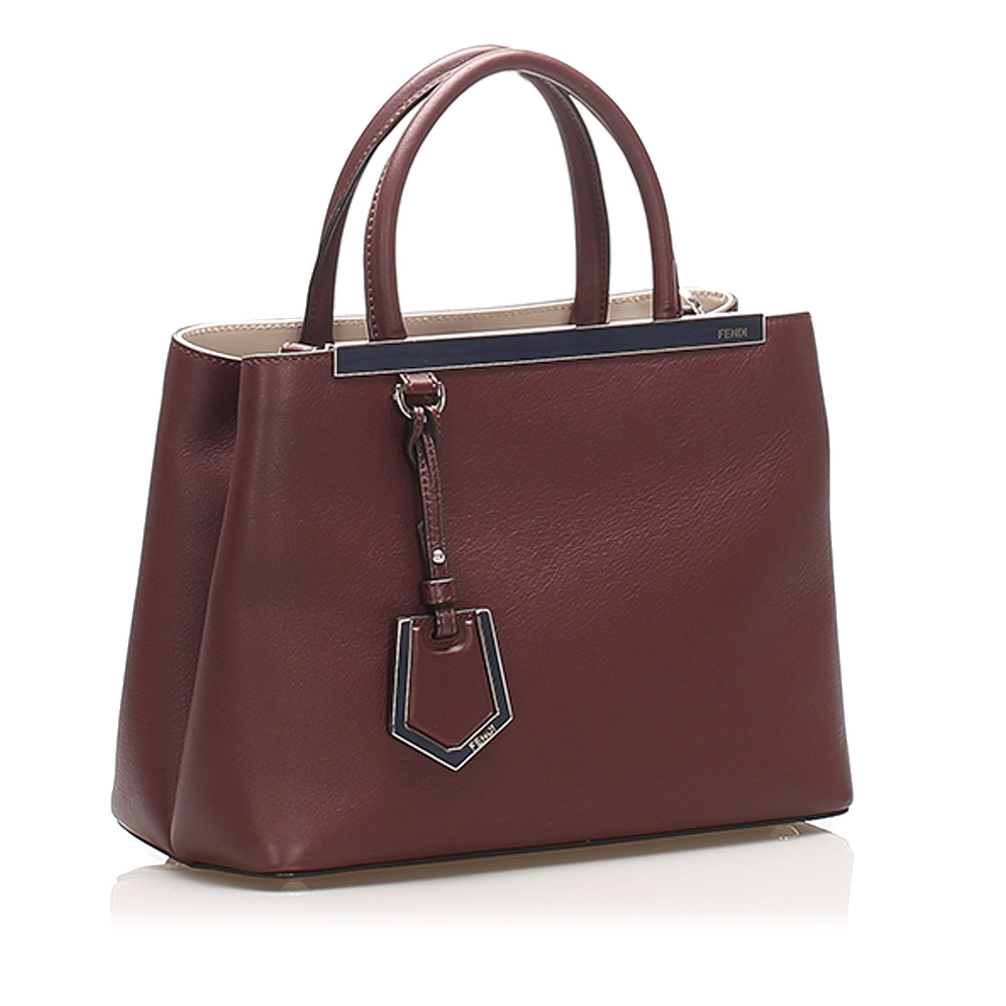 Fendi 2Jours Leather Satchel (SHG-15109)