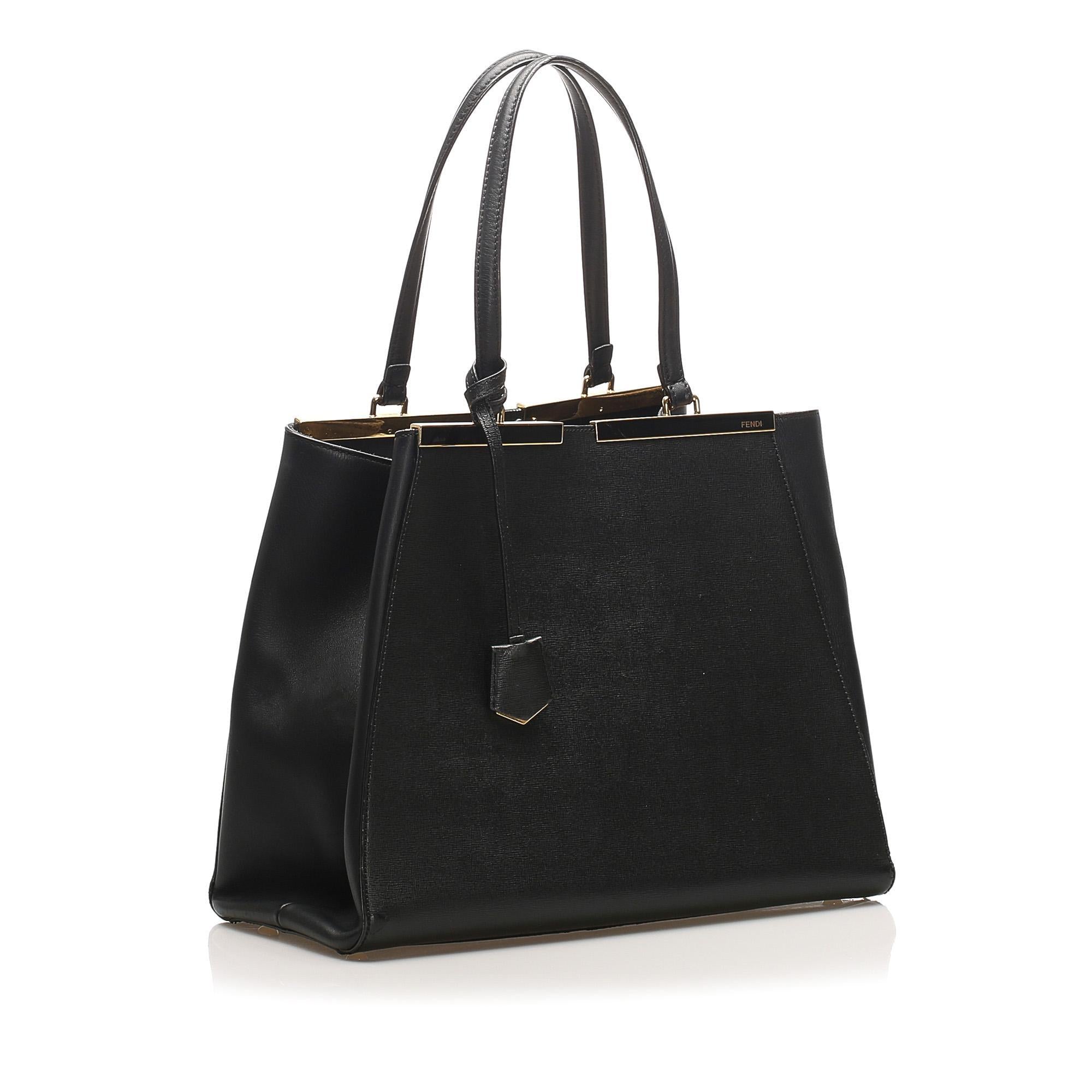 Fendi 2Jours Leather Tote Bag (SHG-14408)