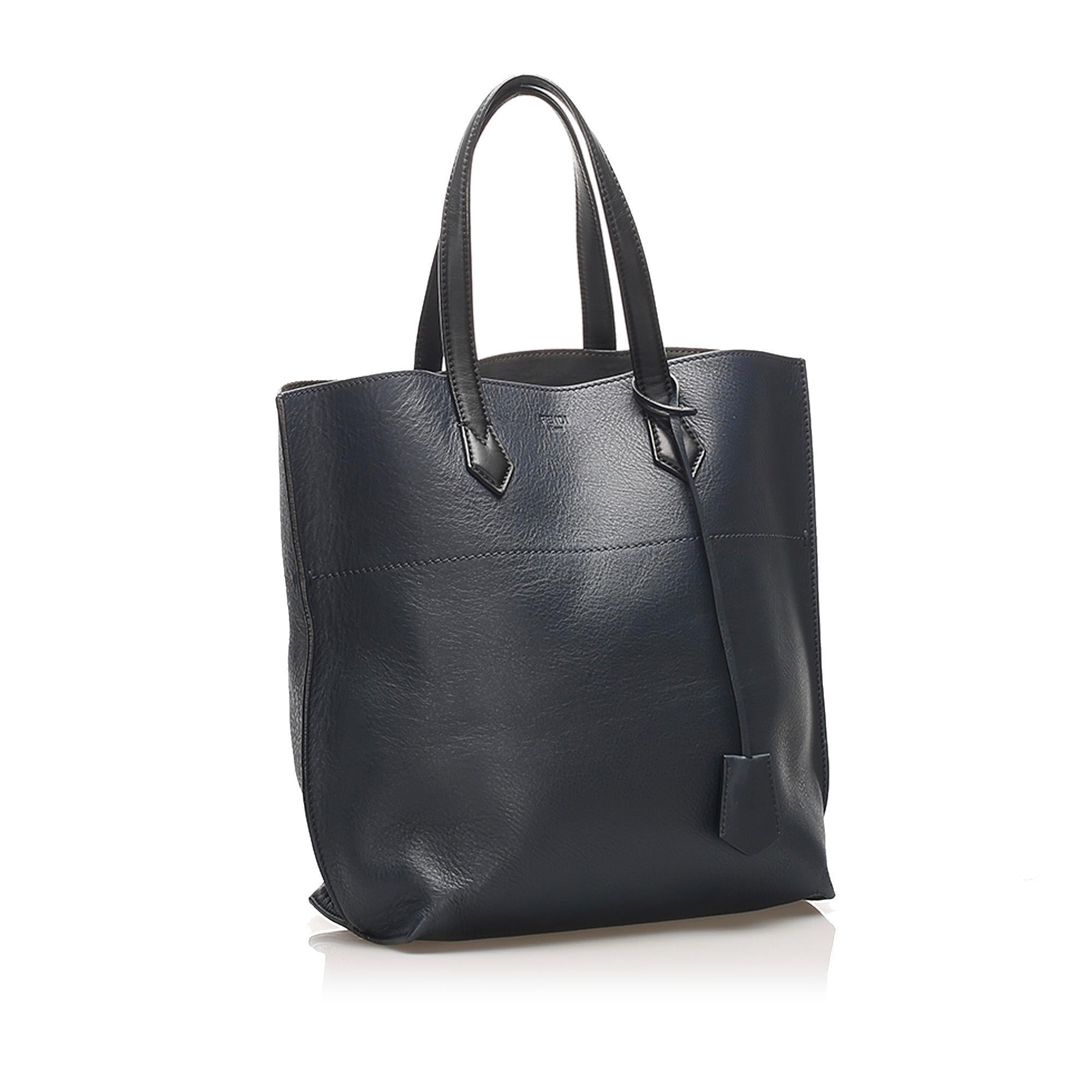 Fendi All Shopper Leather Tote (SHG-11781)