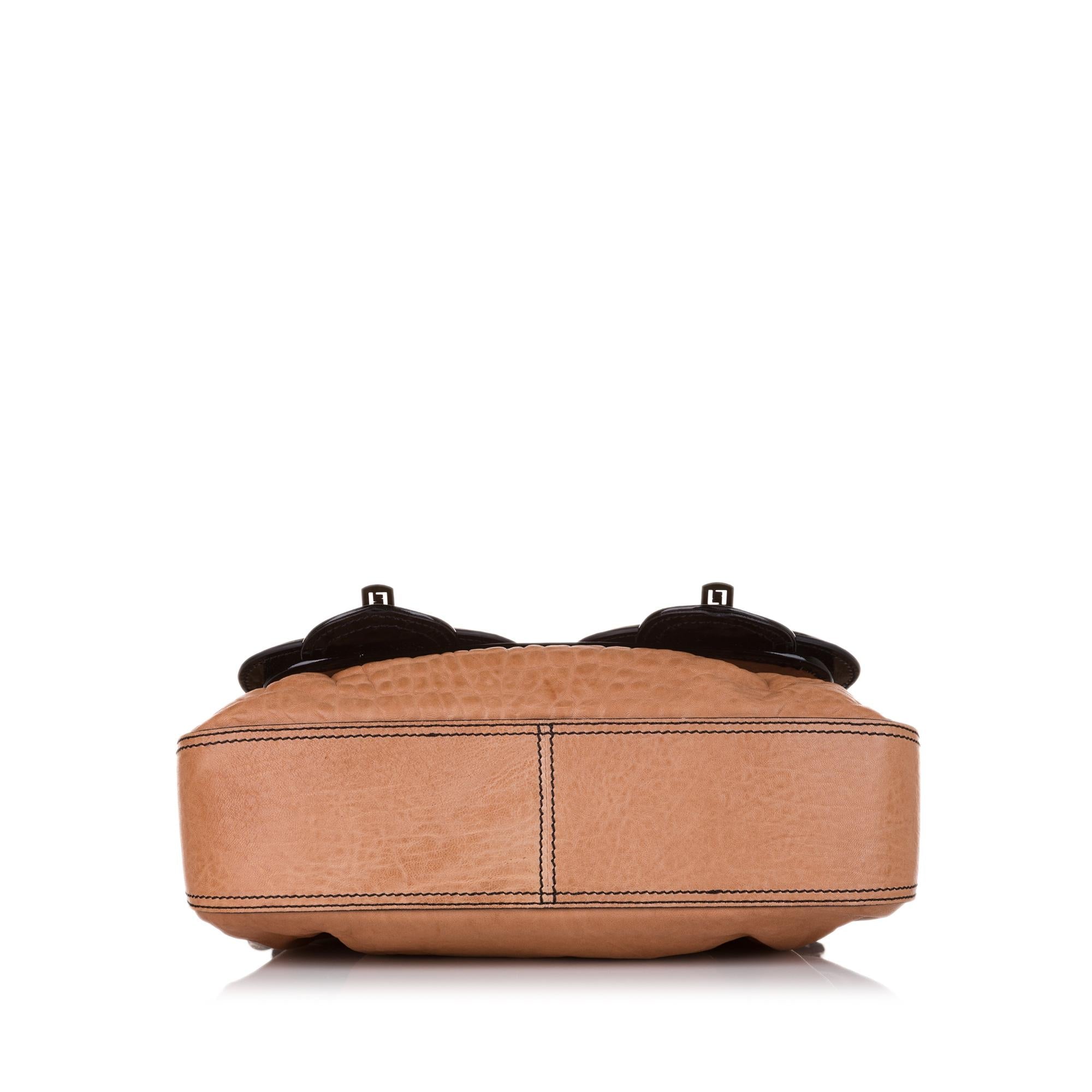 Fendi B. Bag Leather Handbag