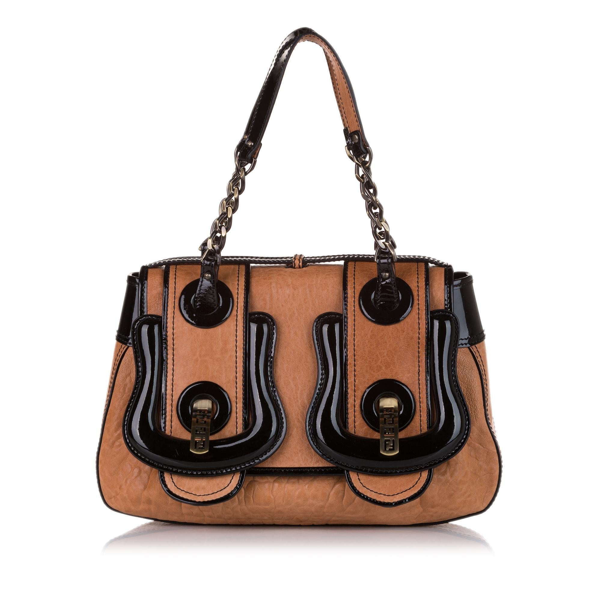 Fendi B. Bag Leather Handbag
