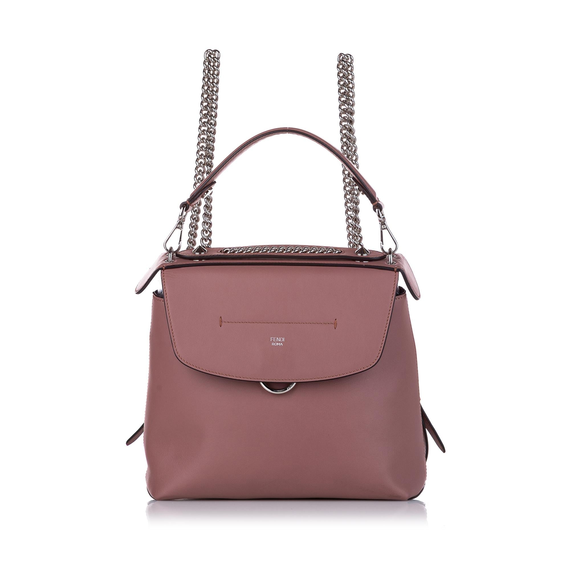 Fendi Back To School Leather Backpack