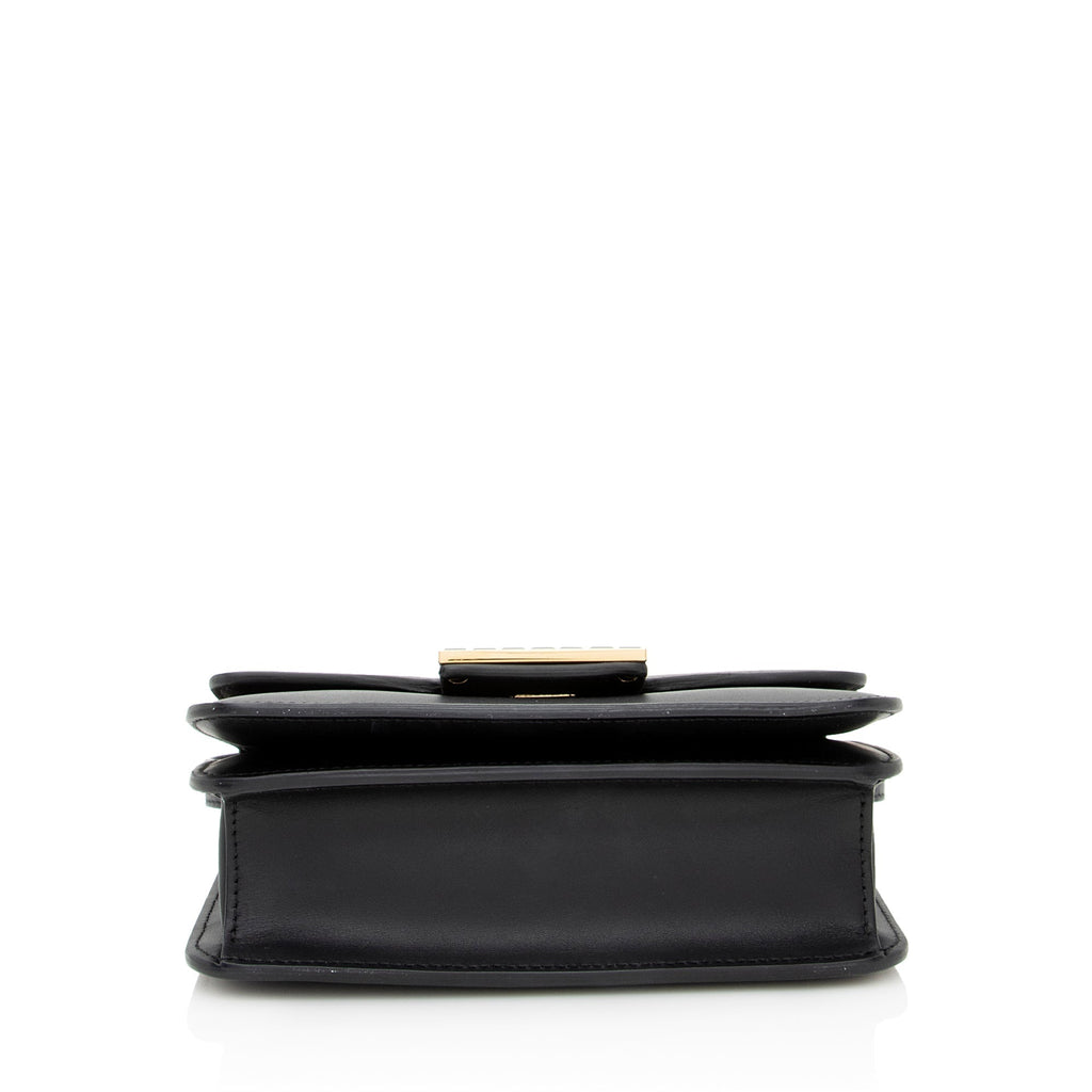 Fendi Calfskin Crystal Fab Small Crossbody Bag