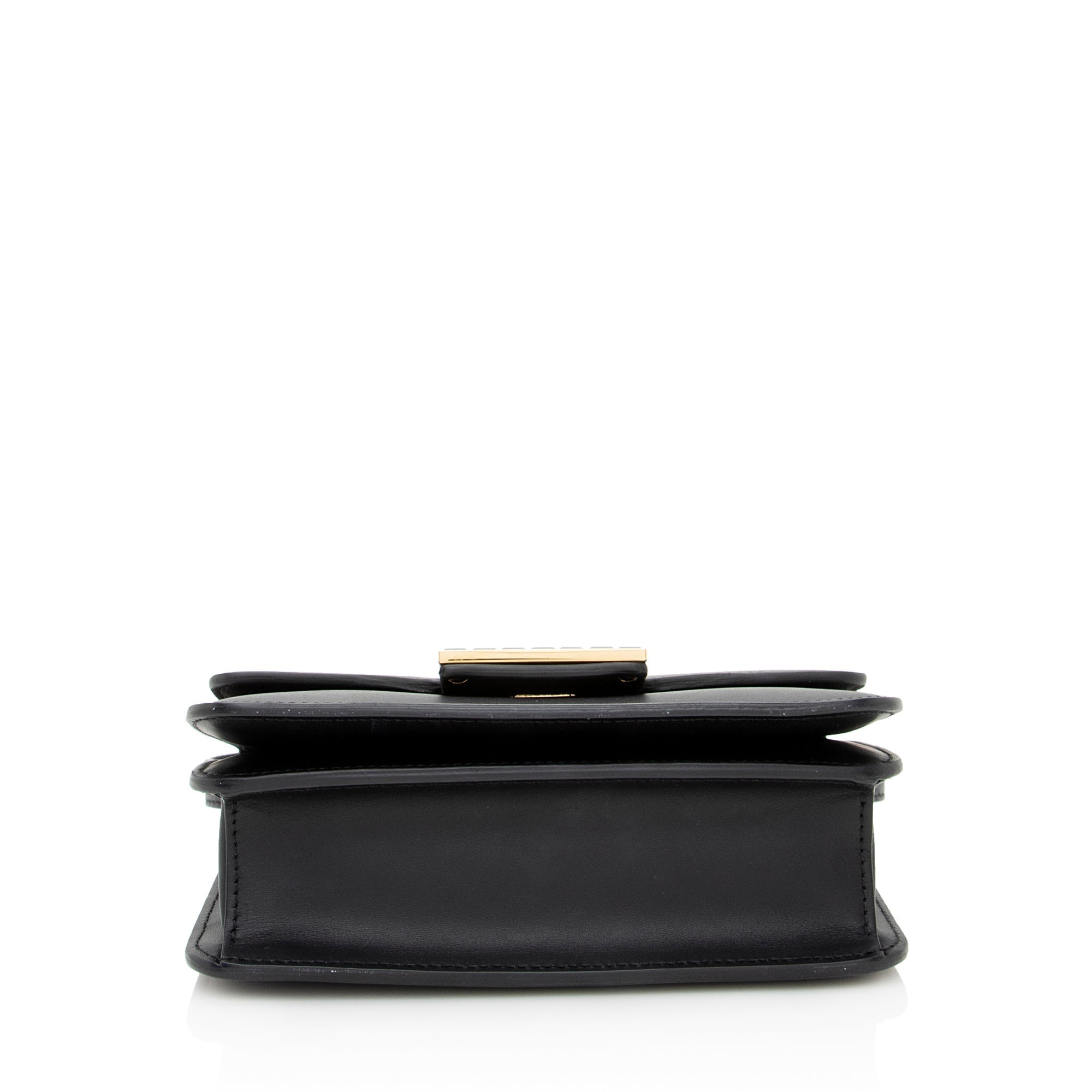 Fendi Calfskin Crystal Fab Small Crossbody Bag
