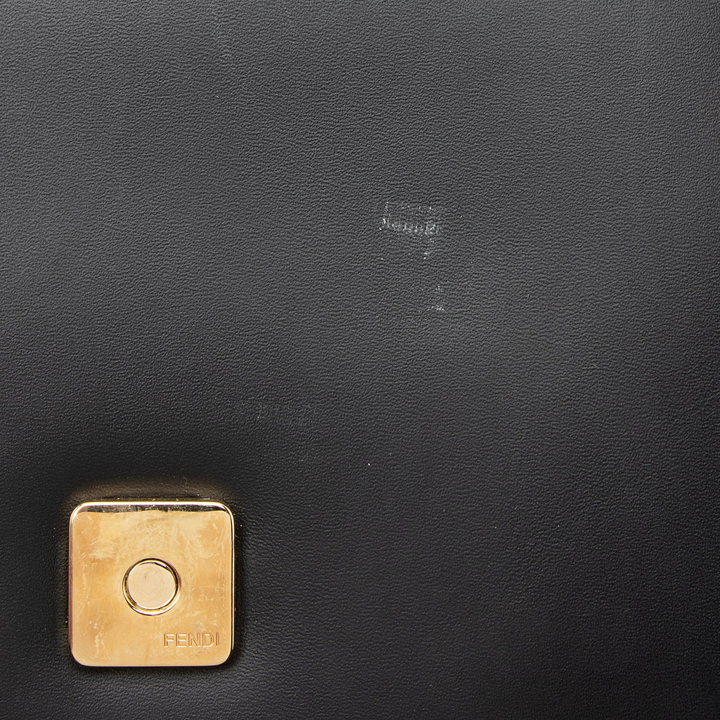 Fendi Calfskin Crystal Fab Small Crossbody Bag