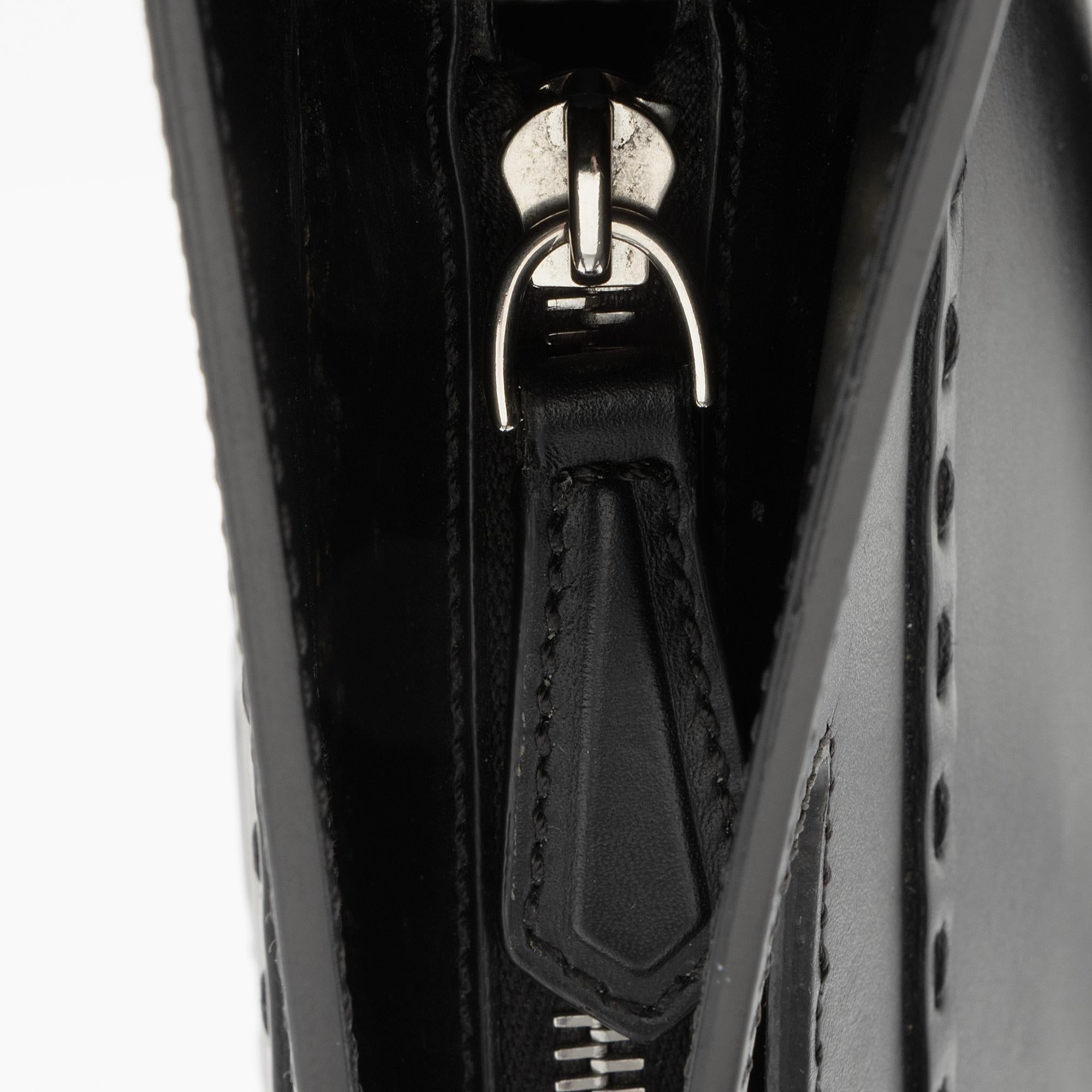 Fendi Calfskin Cutout Handle Mini Shopper Tote