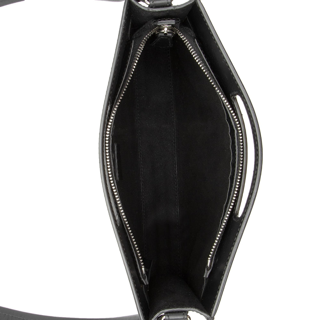 Fendi Calfskin Cutout Handle Mini Shopper Tote
