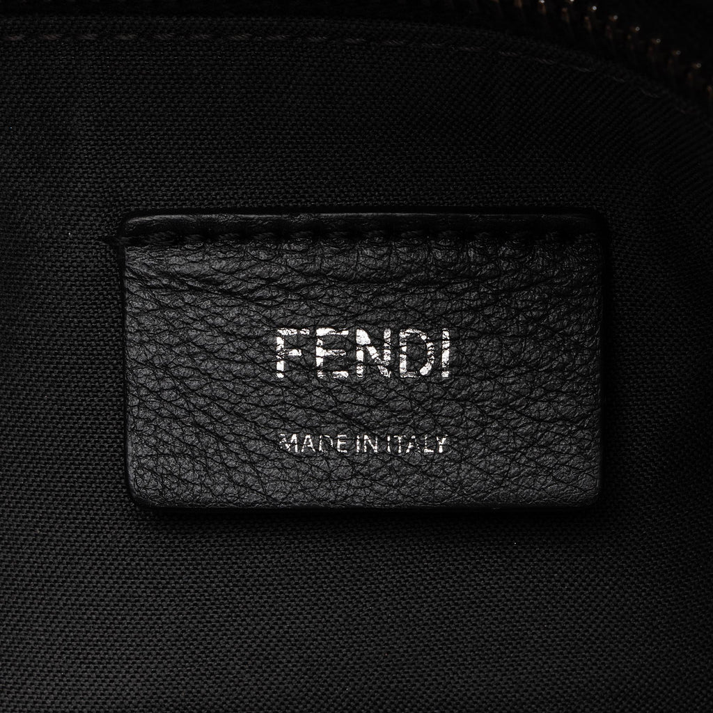Fendi Calfskin Flowerland Studded By The Way Medium Boston Bag