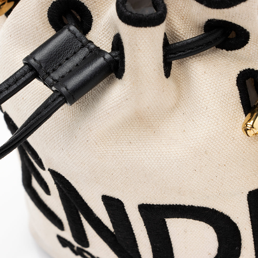 Fendi Canvas Mon Tresor Small Bucket Bag