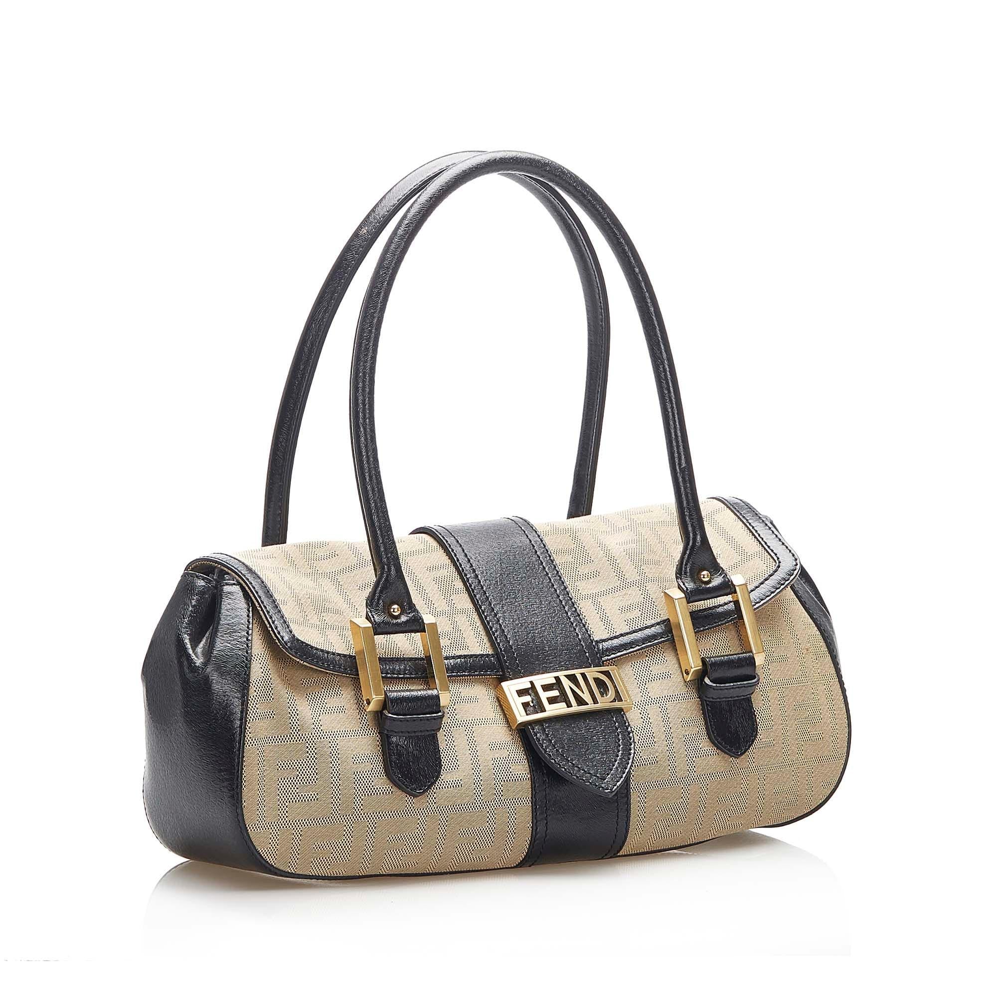 Fendi Canvas Shoulder Bag (SHG-16384)