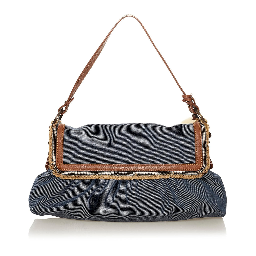 Fendi Chef Denim Shoulder Bag