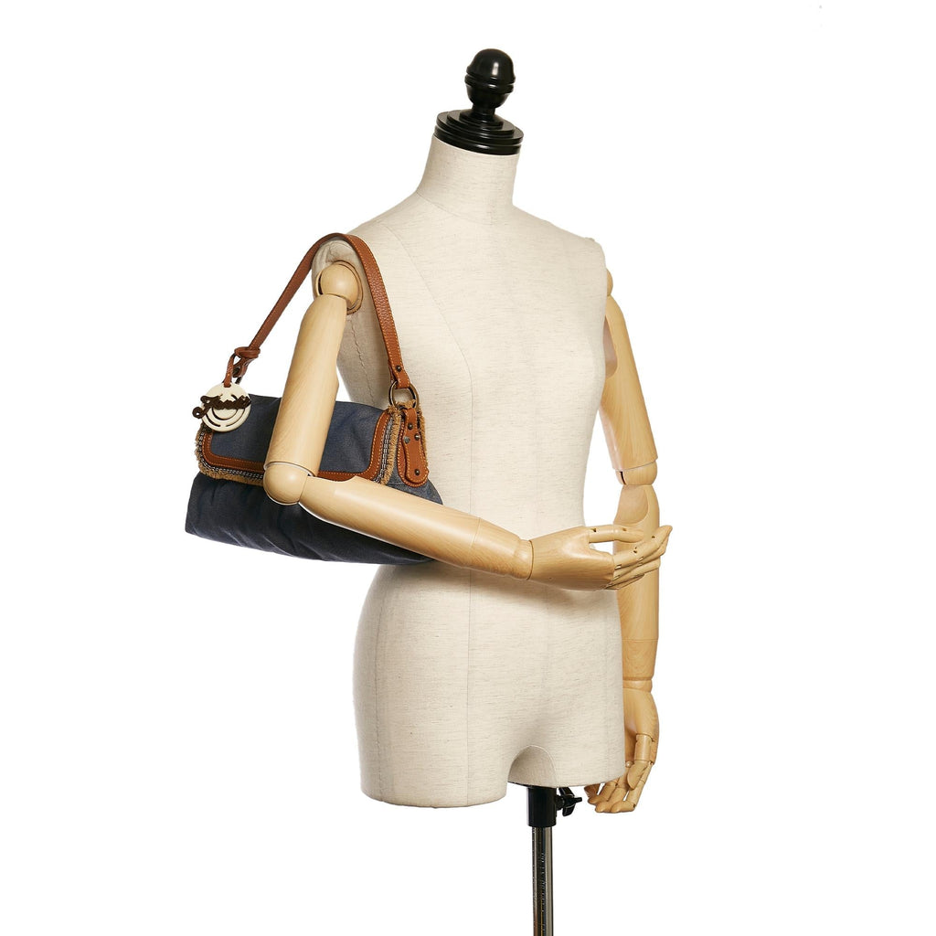 Fendi Chef Denim Shoulder Bag