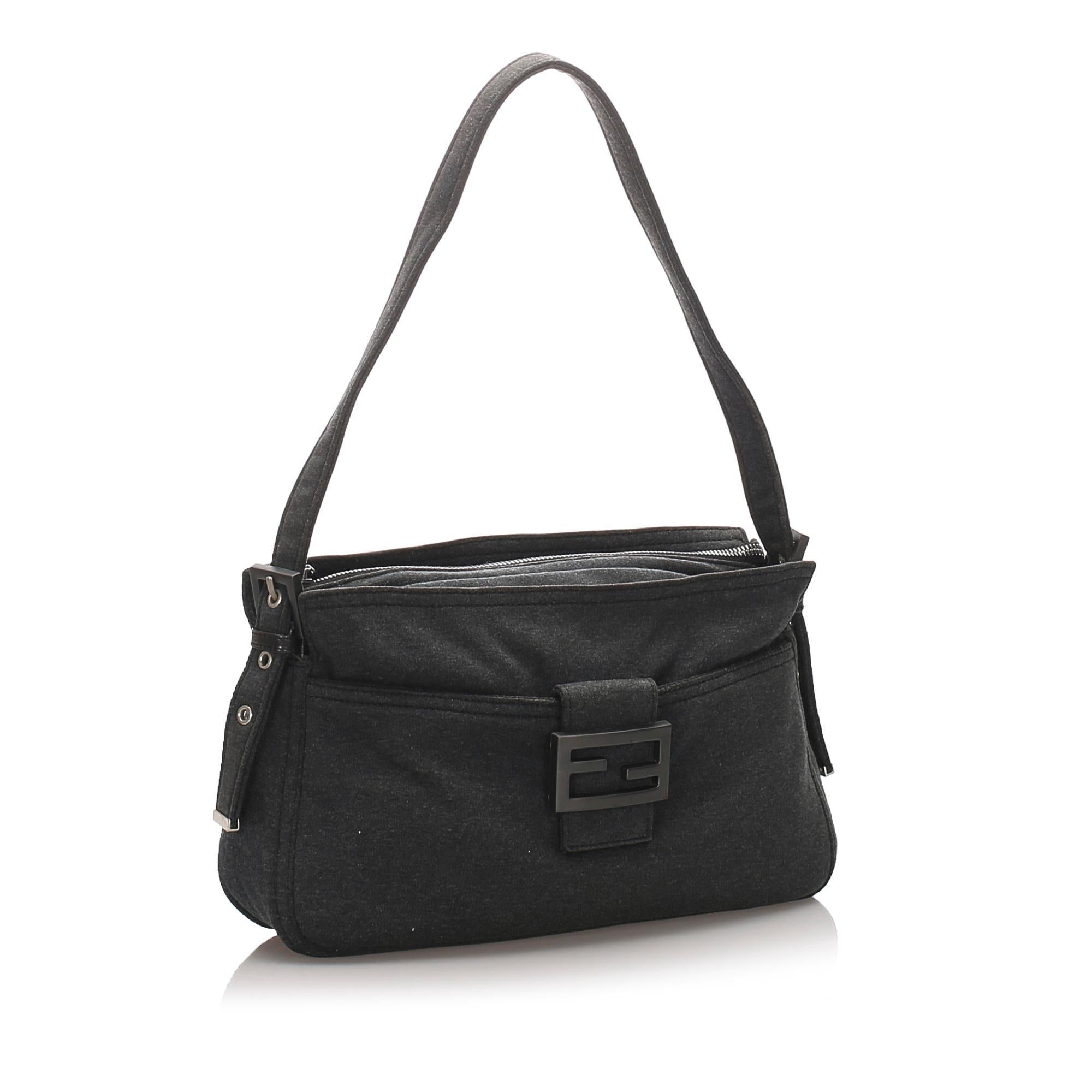 Fendi Canvas Baguette Shoulder Bag (SHG-10035)