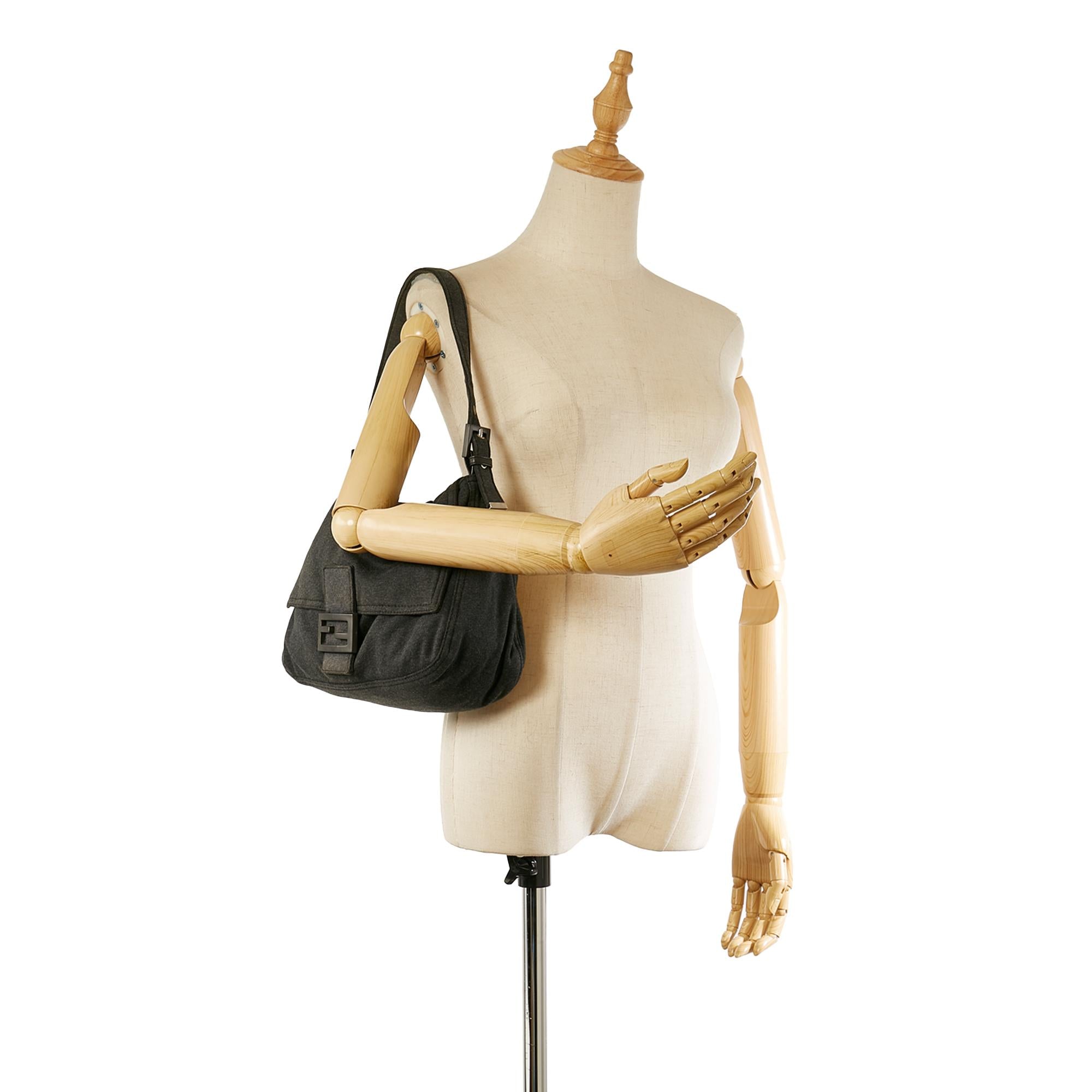 Fendi Cotton Mamma Baguette Shoulder Bag