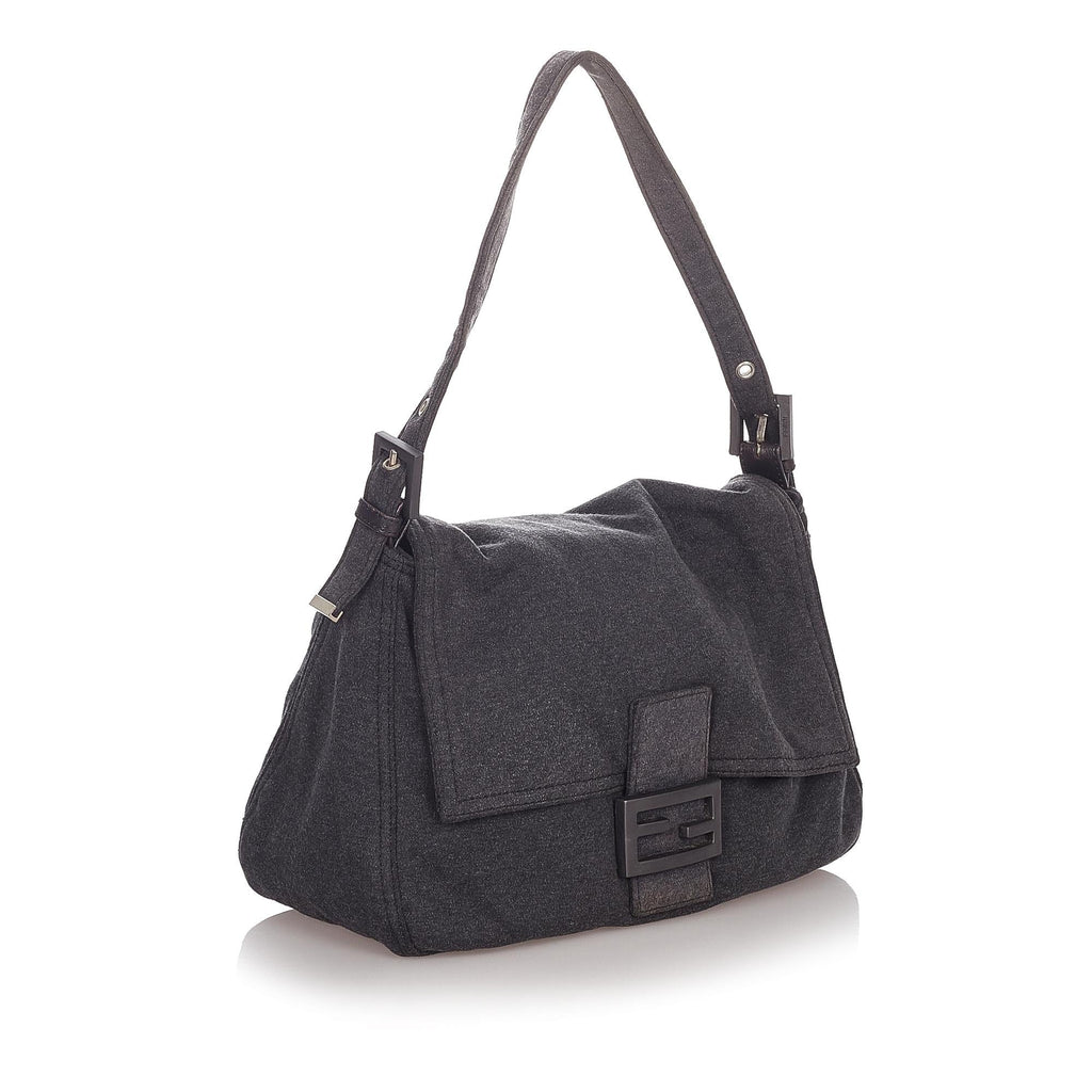 Fendi Cotton Mamma Baguette Shoulder Bag