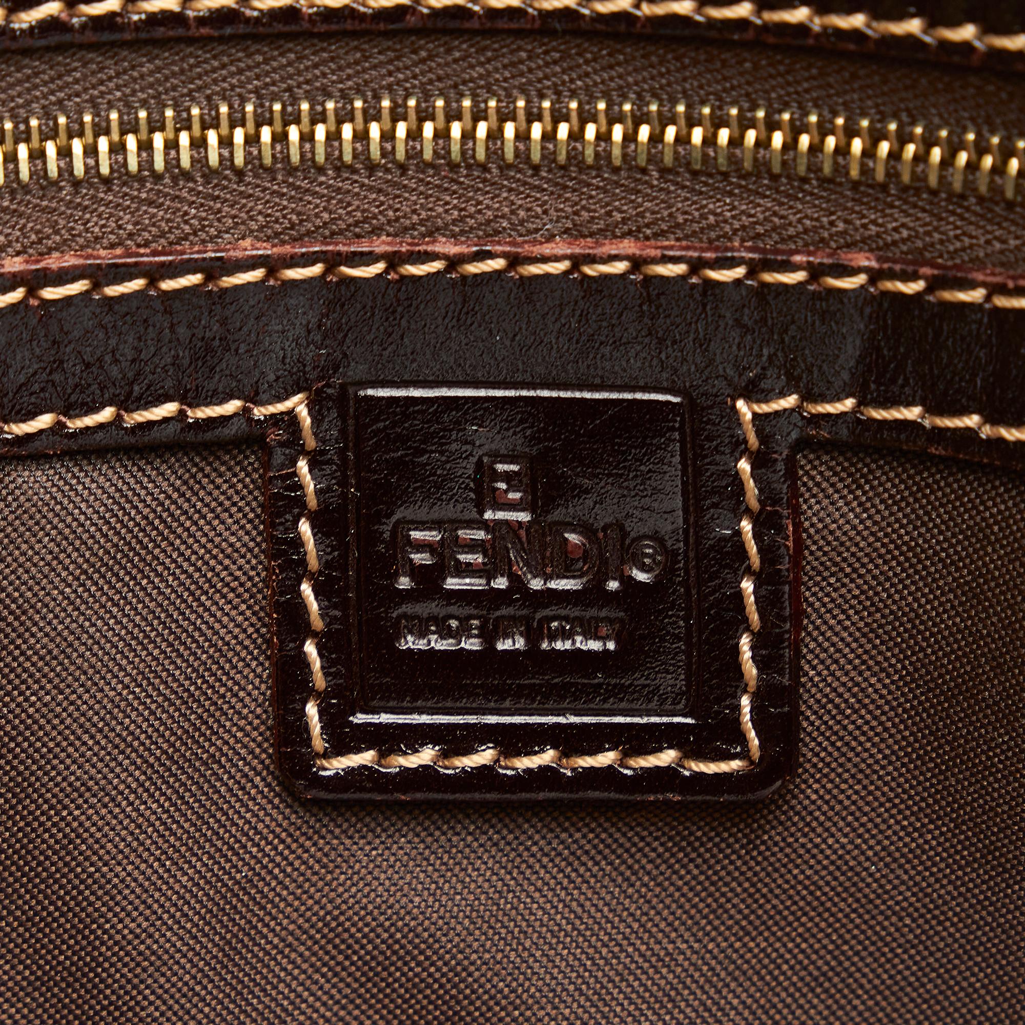 Fendi Crystal Zucchino Boston Bag