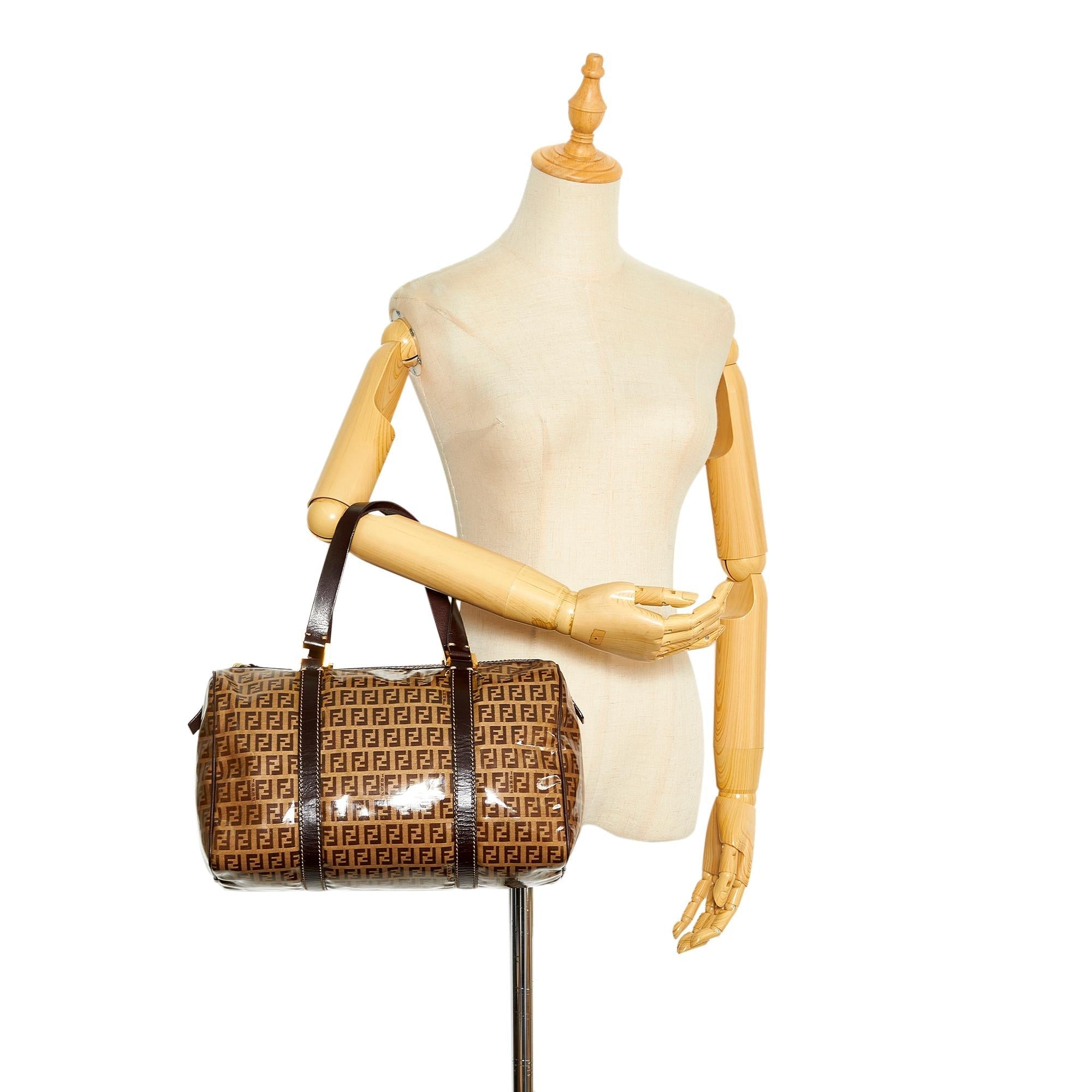 Fendi Crystal Zucchino Boston Bag