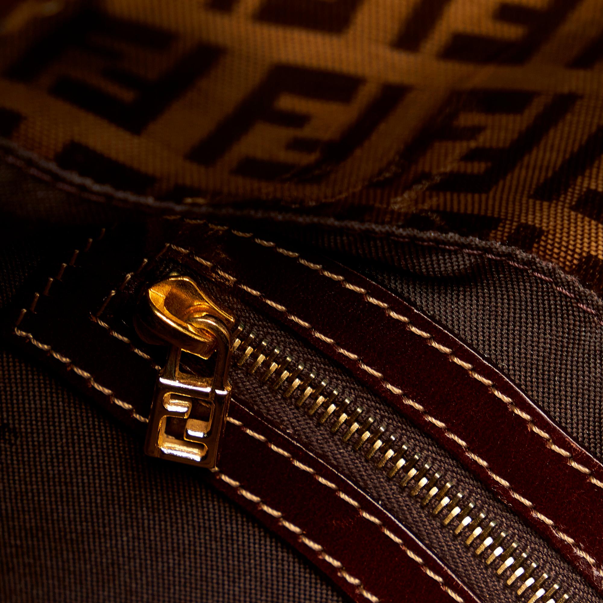 Fendi Crystal Zucchino Double Flap