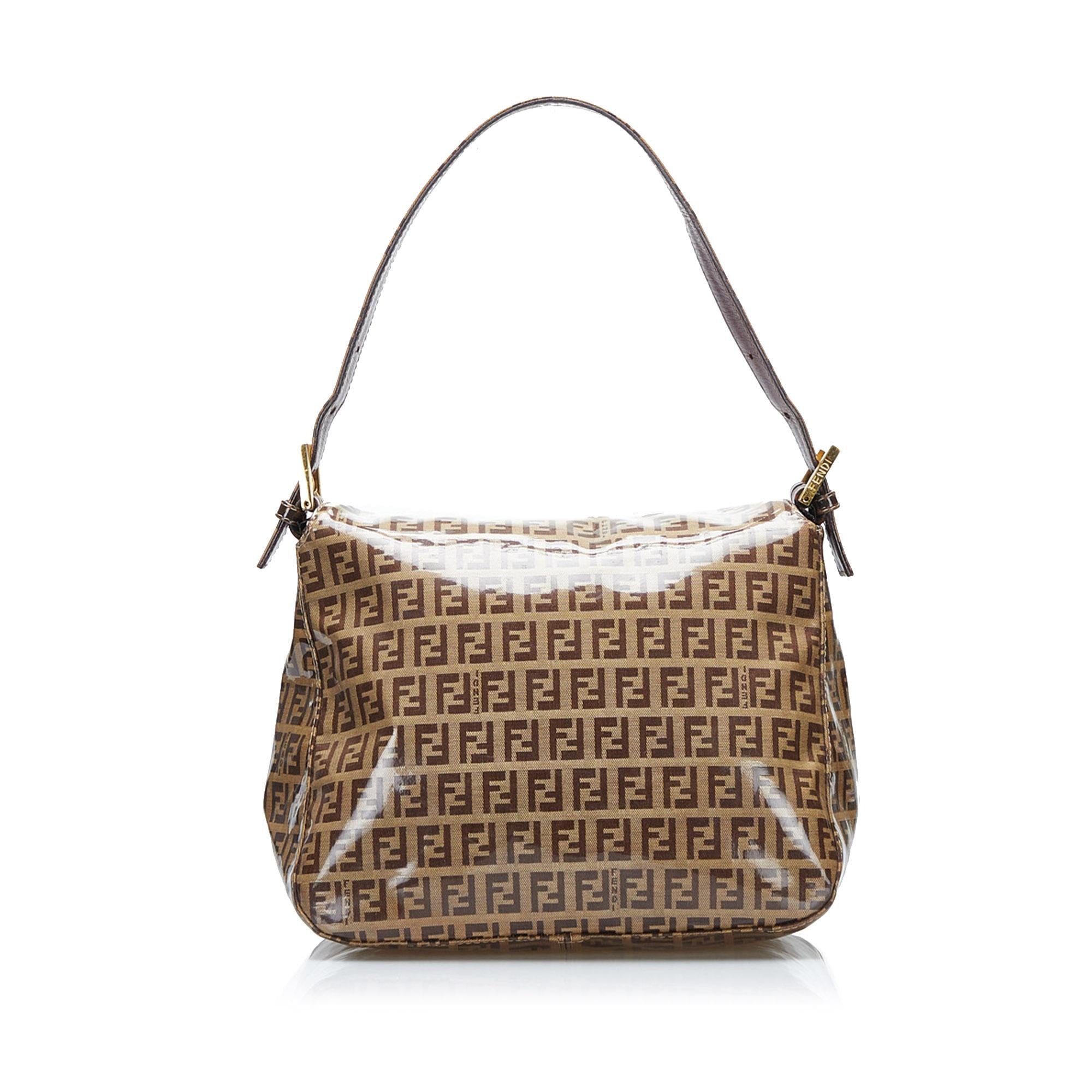 Fendi Crystal Zucchino  Flap Baguette