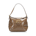 Fendi Crystal Zucchino  Flap Baguette