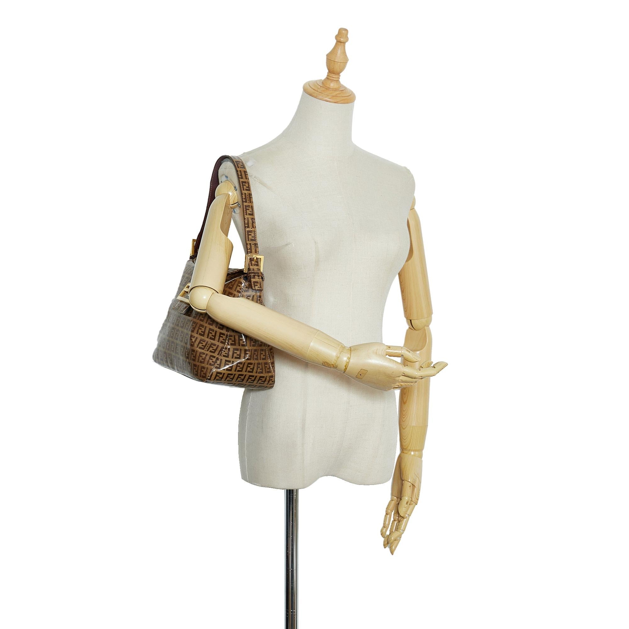 Fendi Crystal Zucchino  Flap Baguette