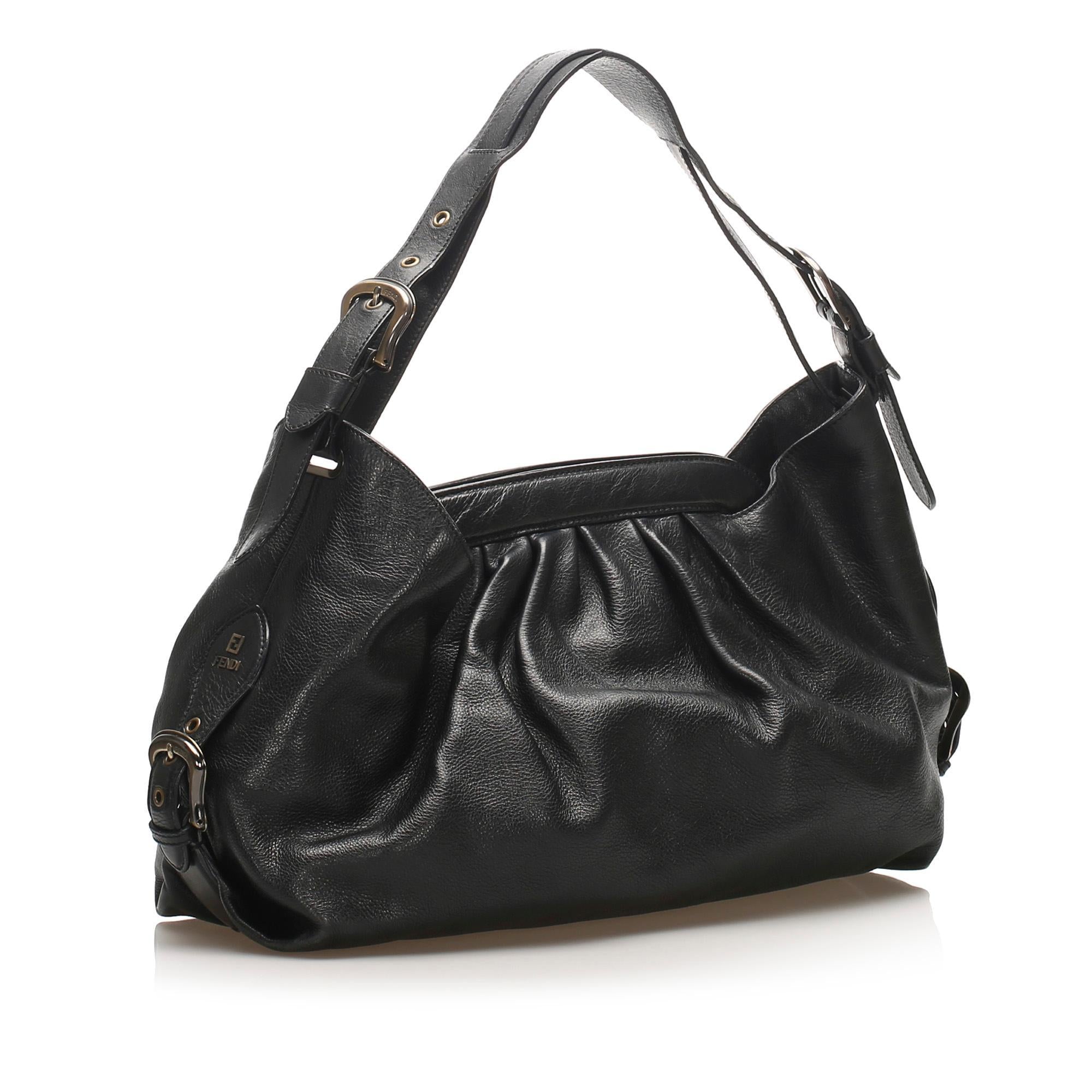 Fendi Doctor B Leather Handbag (SHG-11812)
